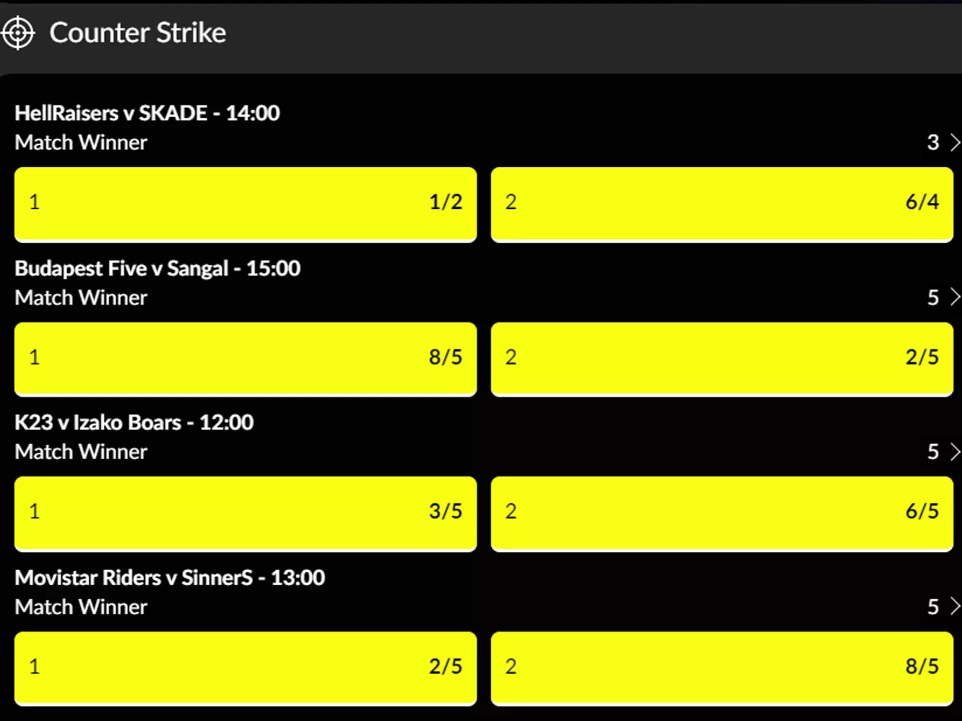 Live match statistics feature of Parimatch app helps with effective bets.