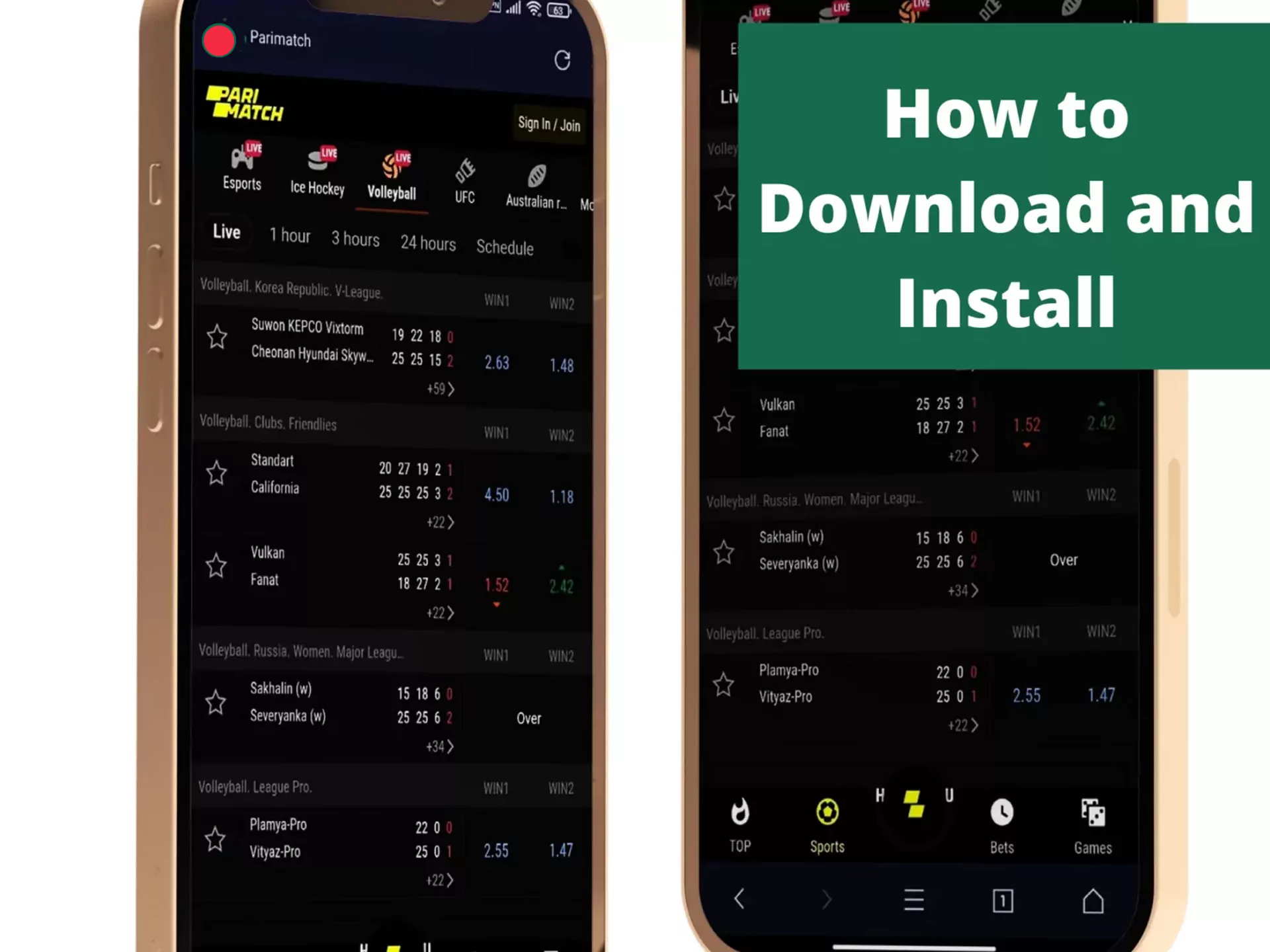 How to download Parimatch app for iOS.