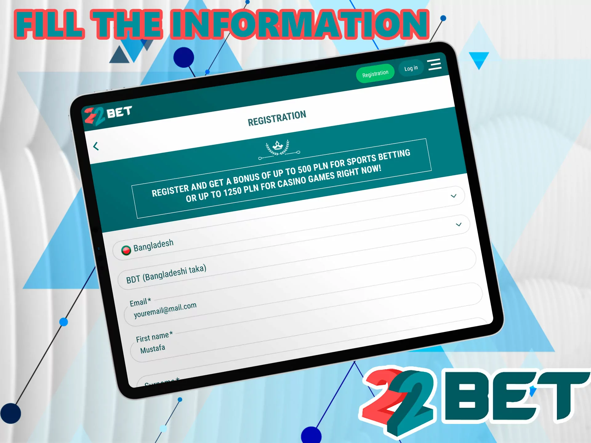 This step should be approached carefully, fill in the fields with up-to-date information, name, email address and password, as well as the country of residence and currency, in the future, the information entered may be required to restore the account.