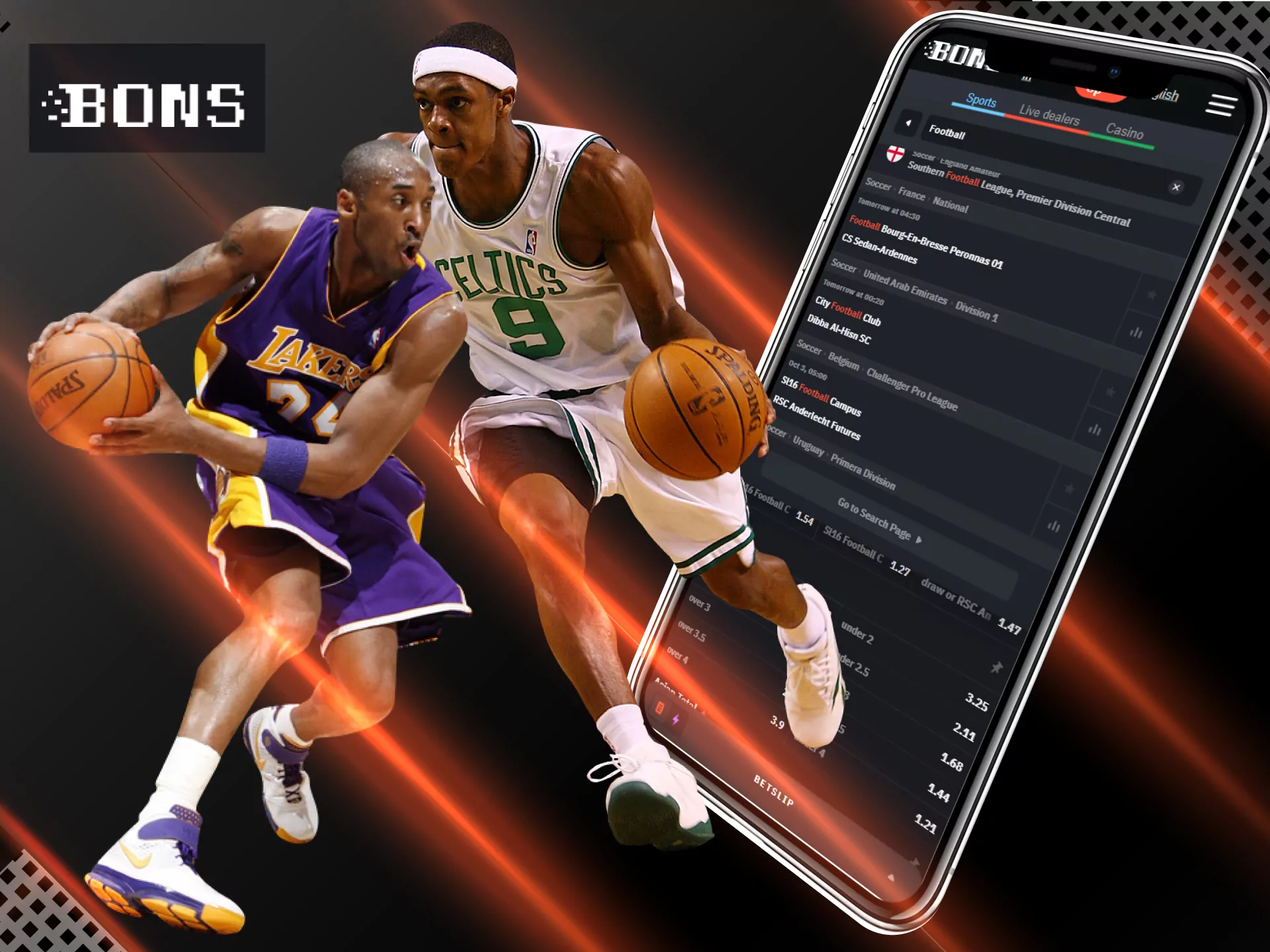 There are various basketball leagues in the Bons sportsbook.