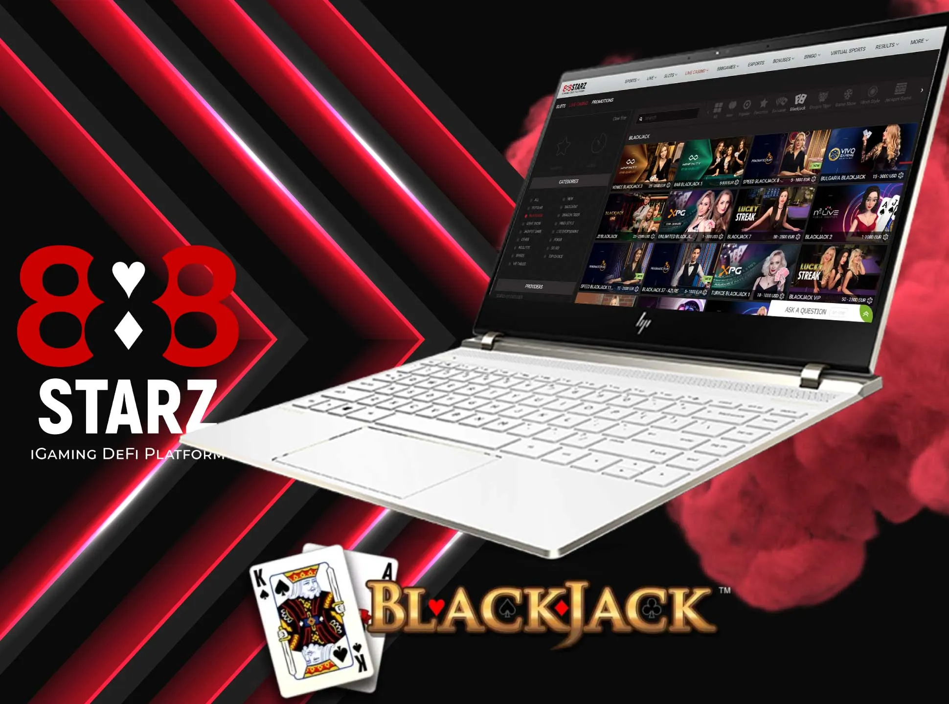 Collect 21 points to win the blackjack game.