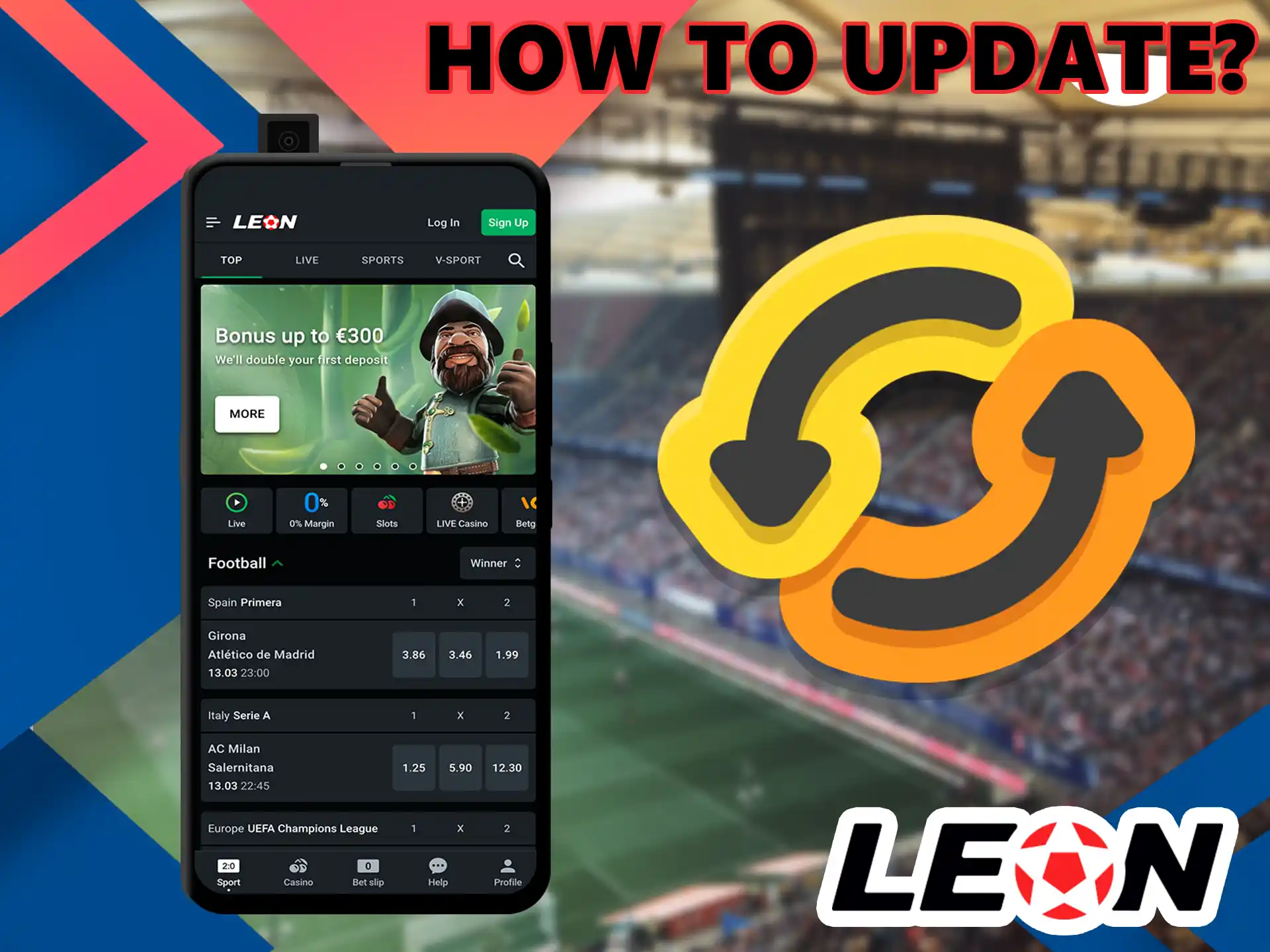 Many users want to know how to install the latest version of the Leon Bet software, you will learn how to do it in detail in our guide.