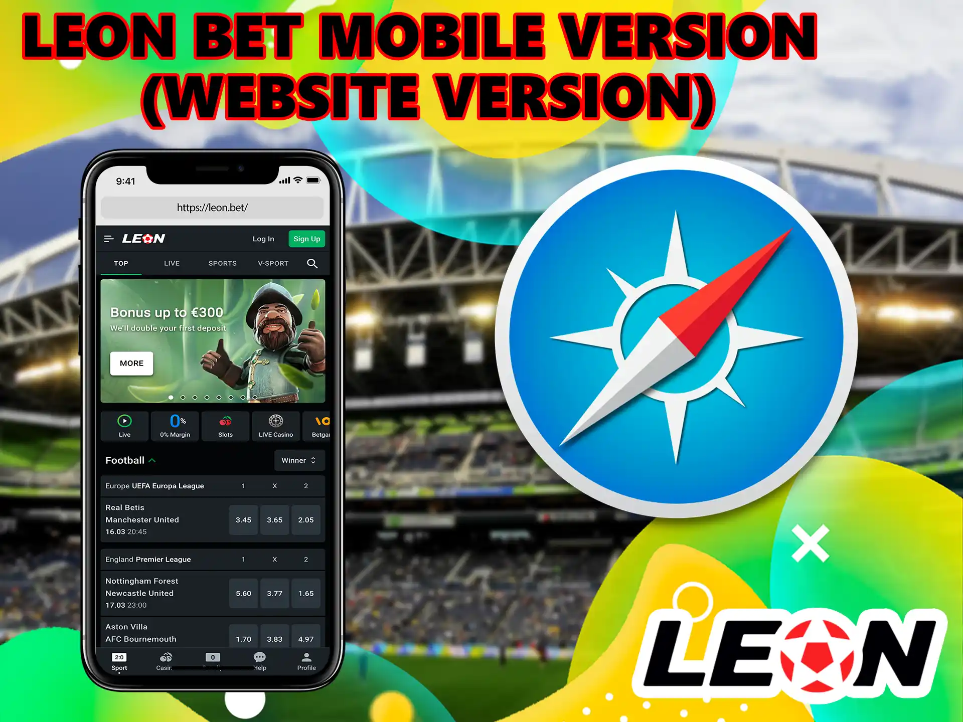 If users can't download the app, they can open a mobile browser and use it to enjoy the game in Leon Bet this version is no different from the app.