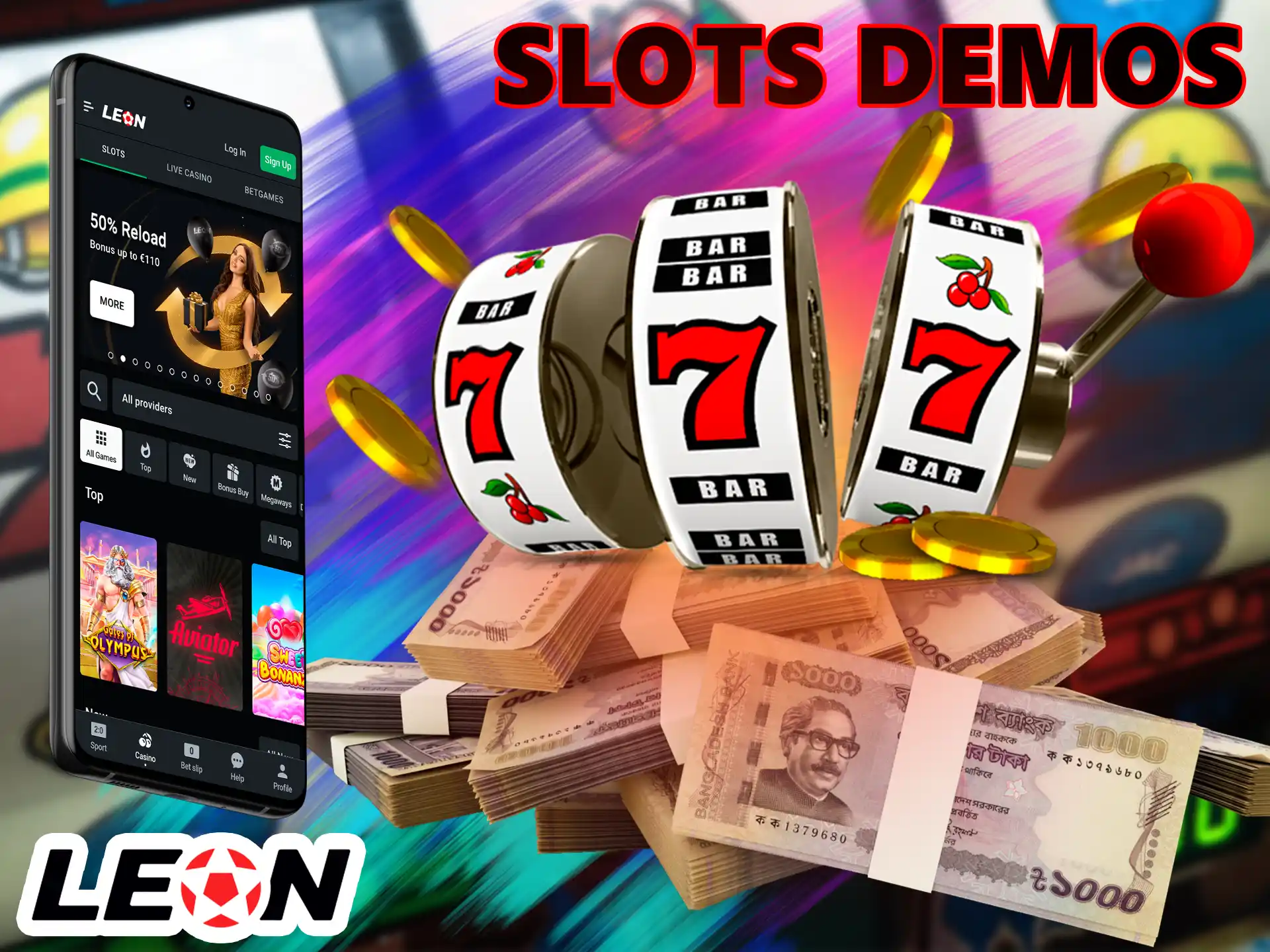 This great Leon Bet feature allows players to try several games with fake funds in order to later choose the best option with a real money depositing.