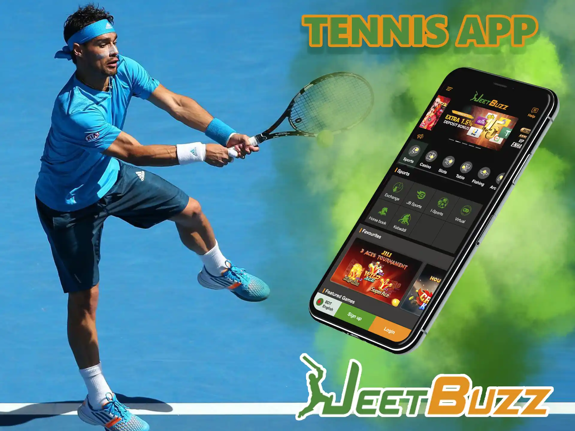 Try your hand at the world's most energetic sport and bet on the best matches online on the JeetBuzz app.