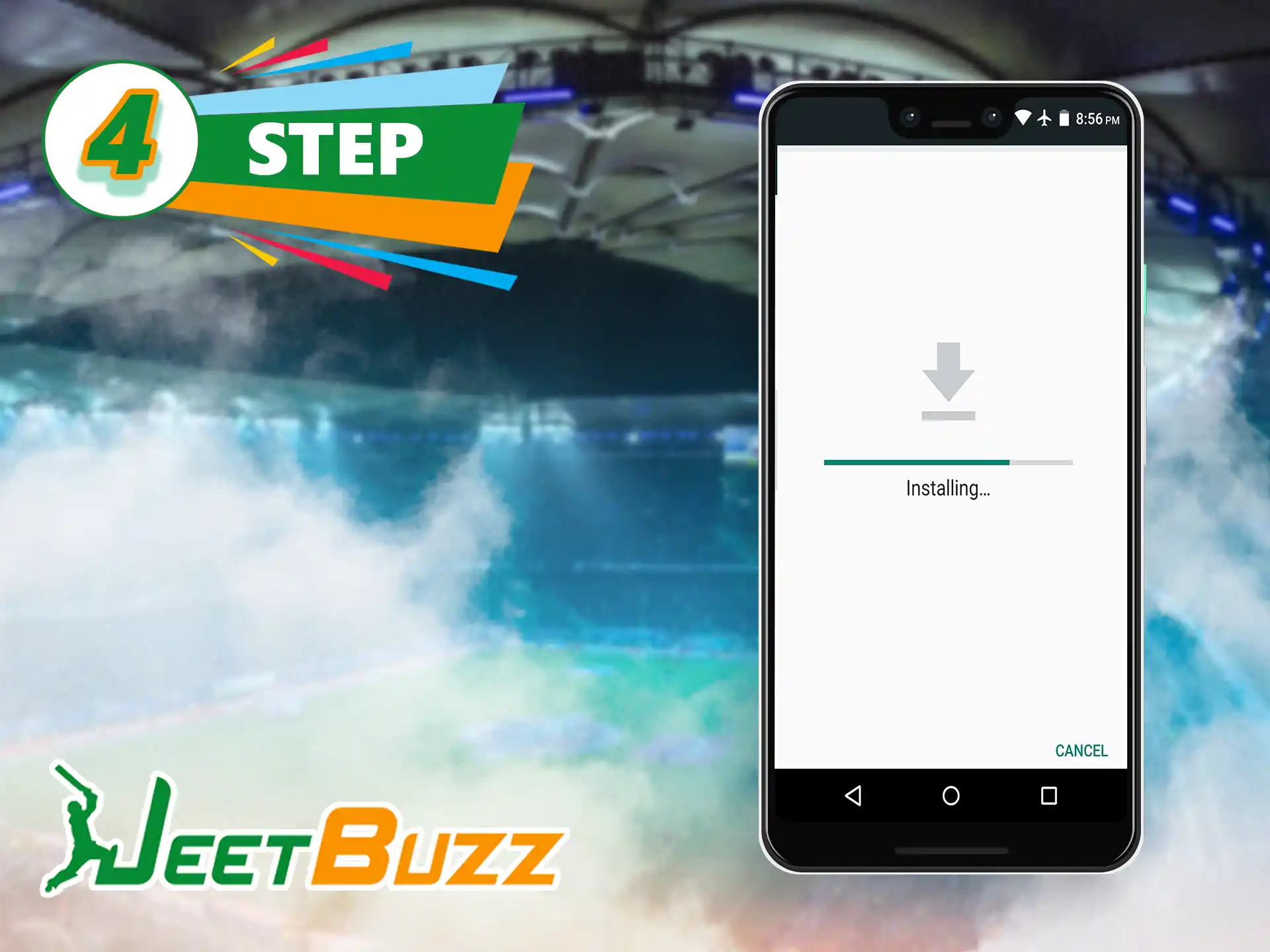 To complete the installation process, simply open the previously downloaded file and confirm that you want to install the JeetBuzz app.