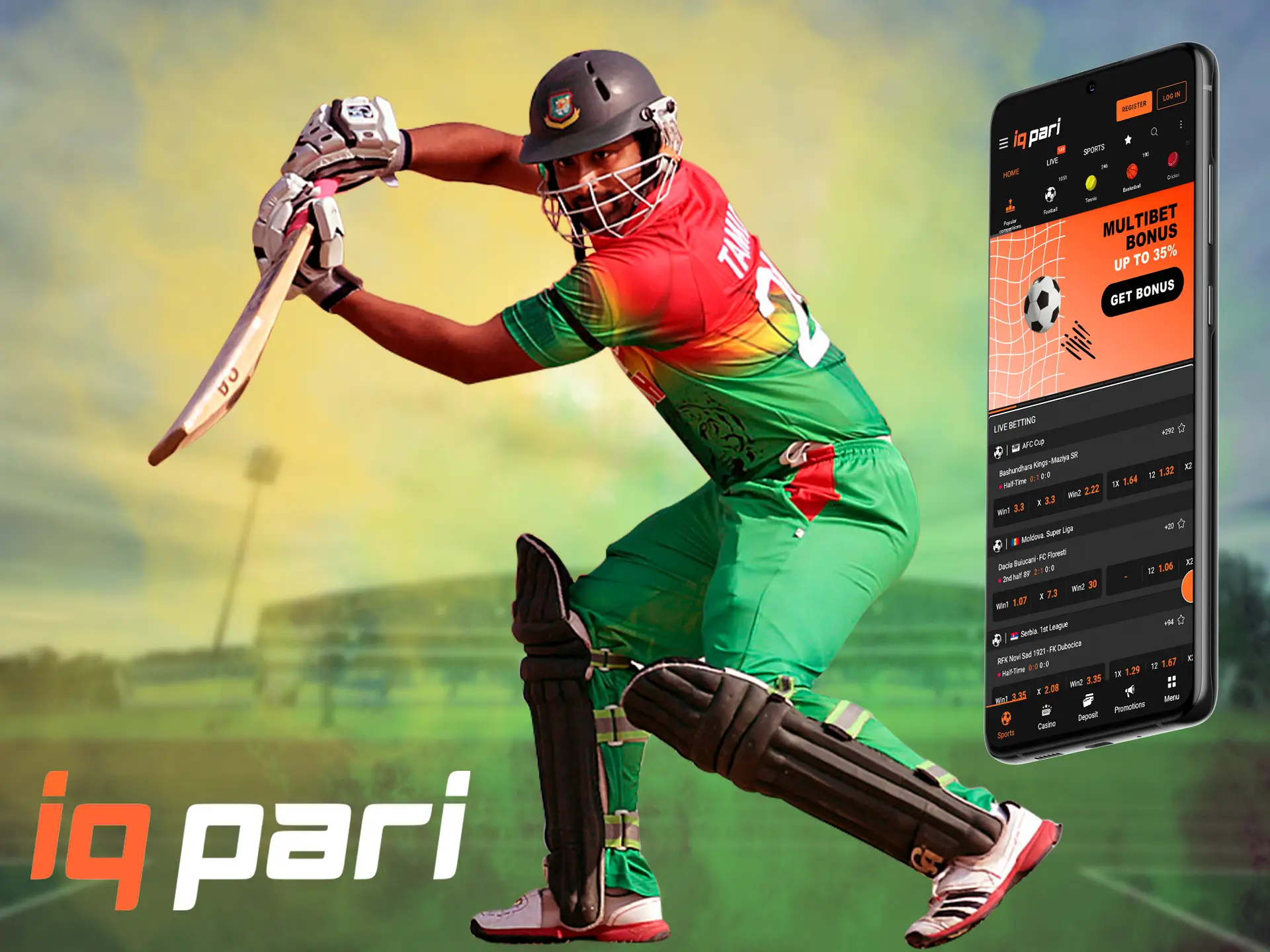 If you have never bet on cricket, it is very easy to get started: all you need to do is create an account and fund it at IQPari.