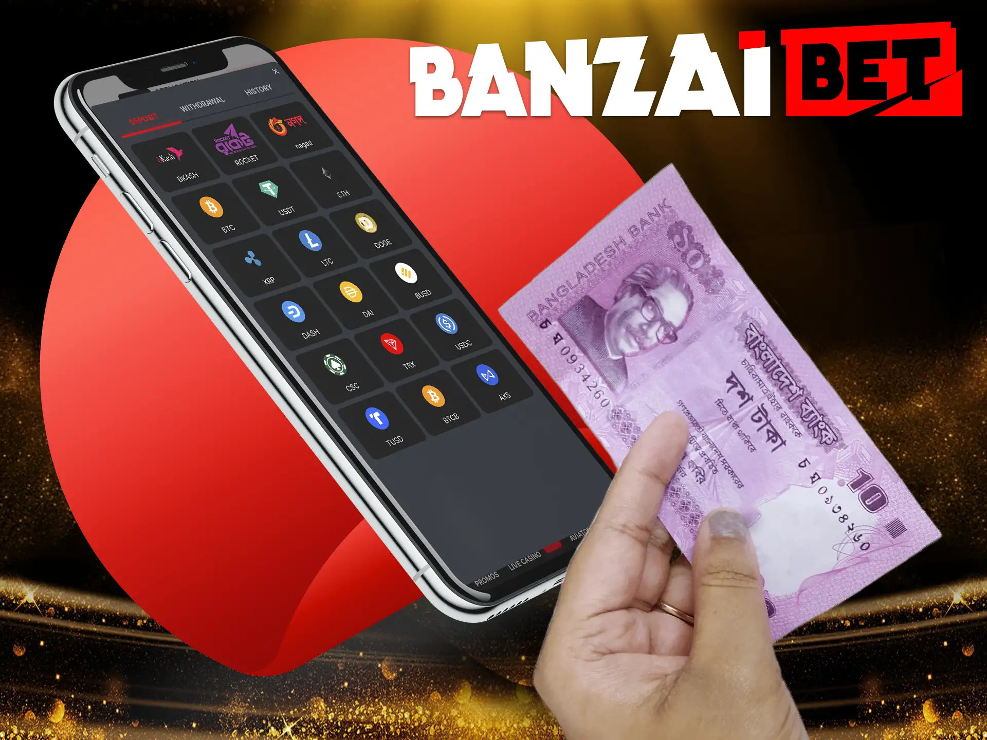 Our simple guide will help players from Bangladesh to fund money to their accounts and start play in Banzai App.