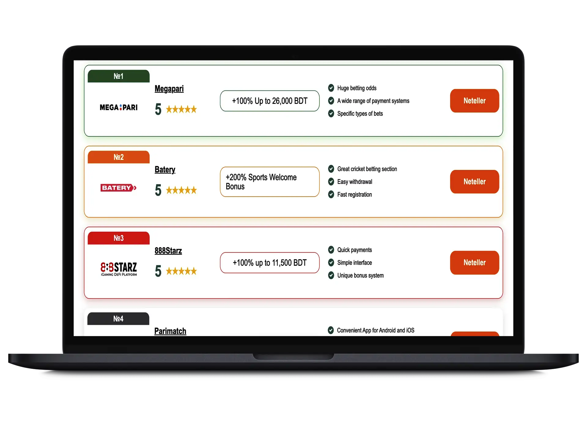 Then you need to figure out which bookmaker you like the most and make a choice.