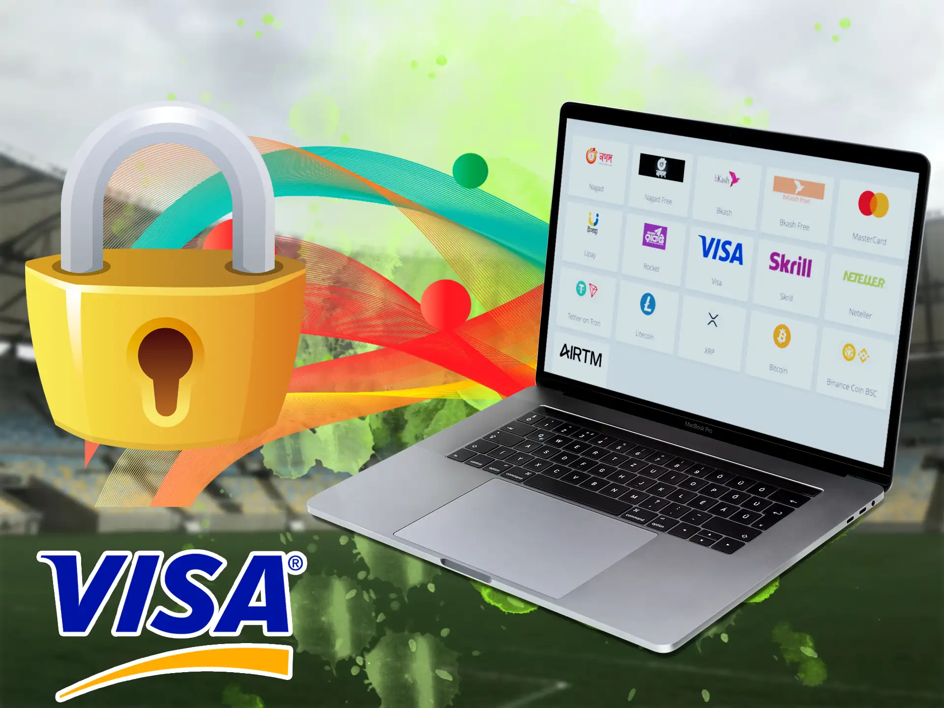 Visa strictly safeguards your personal data, and provides state-of-the-art information security methods.