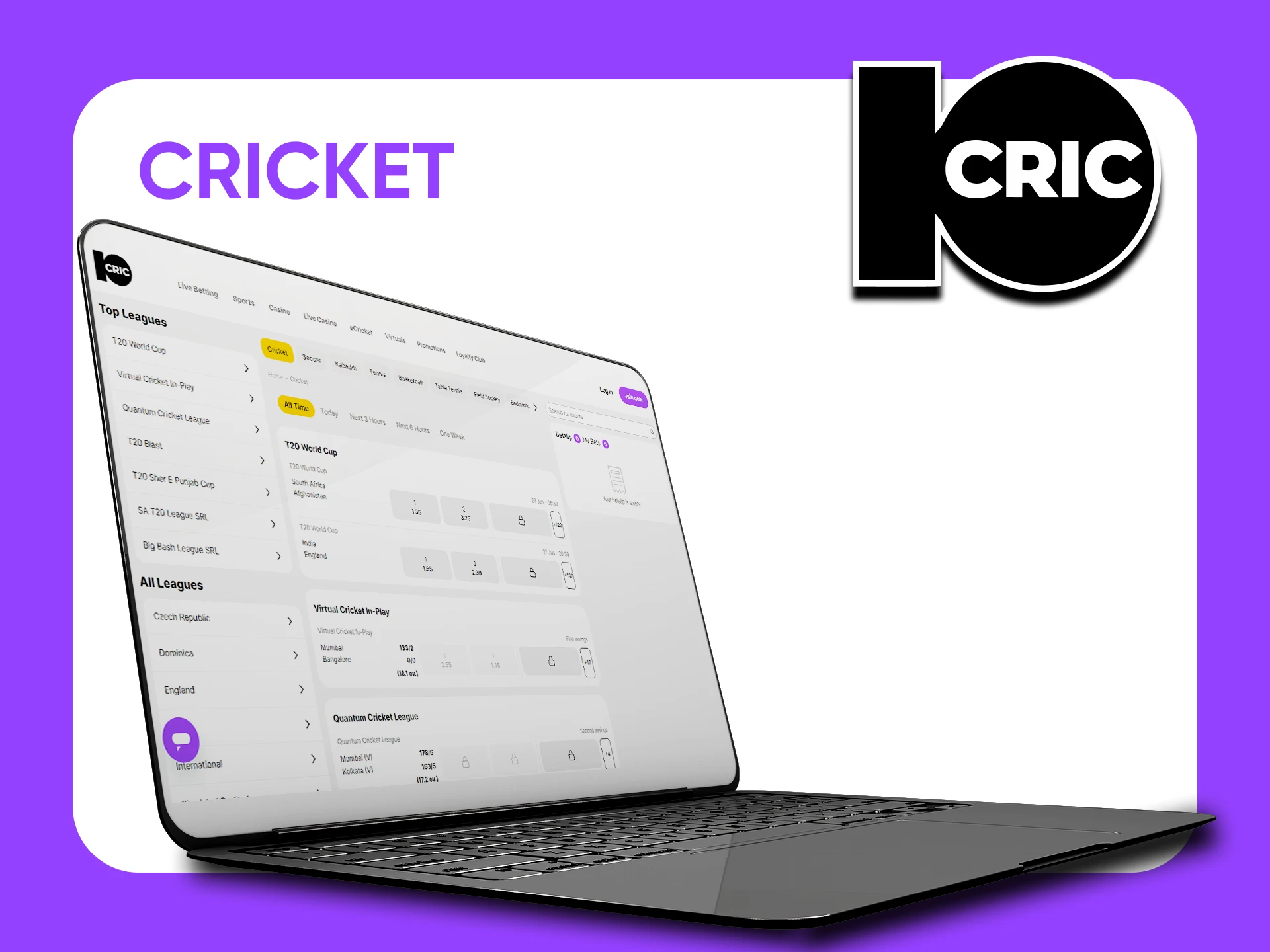 Bet on Cricket with 10cric.