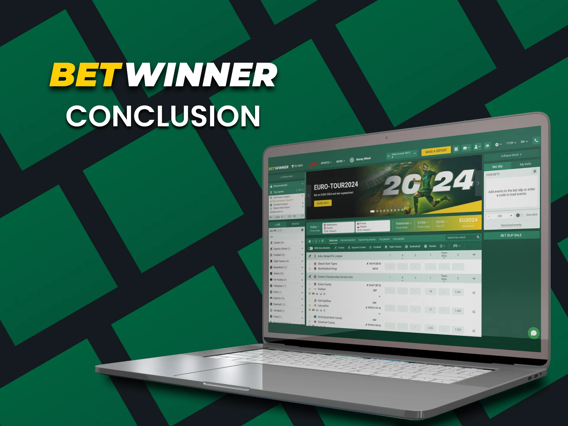 Betwinner is ideal for betting and gaming.