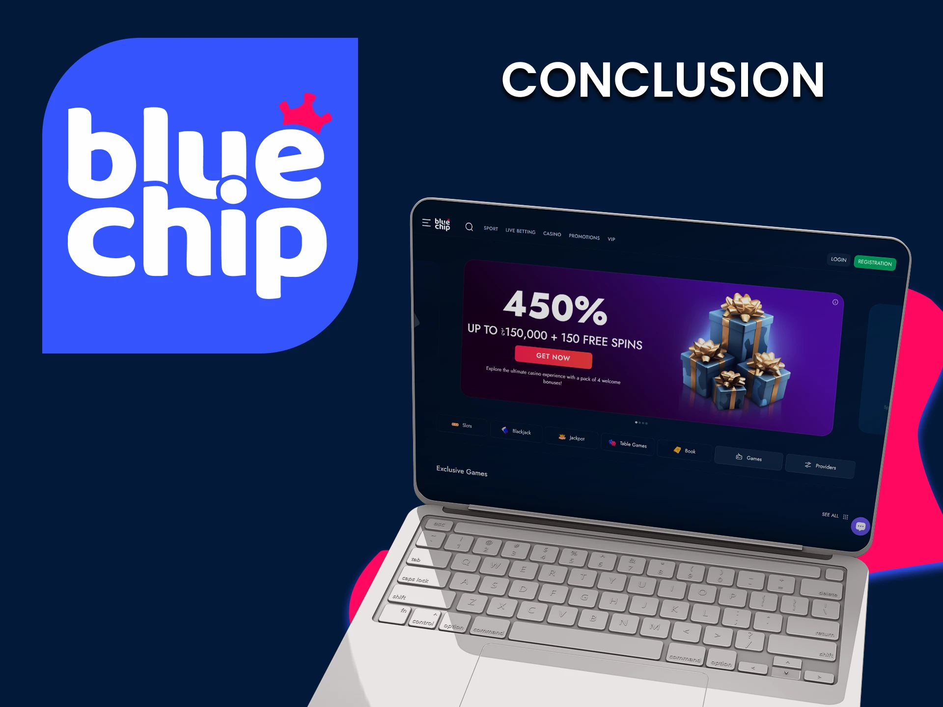 BlueChip is ideal for betting and gaming.