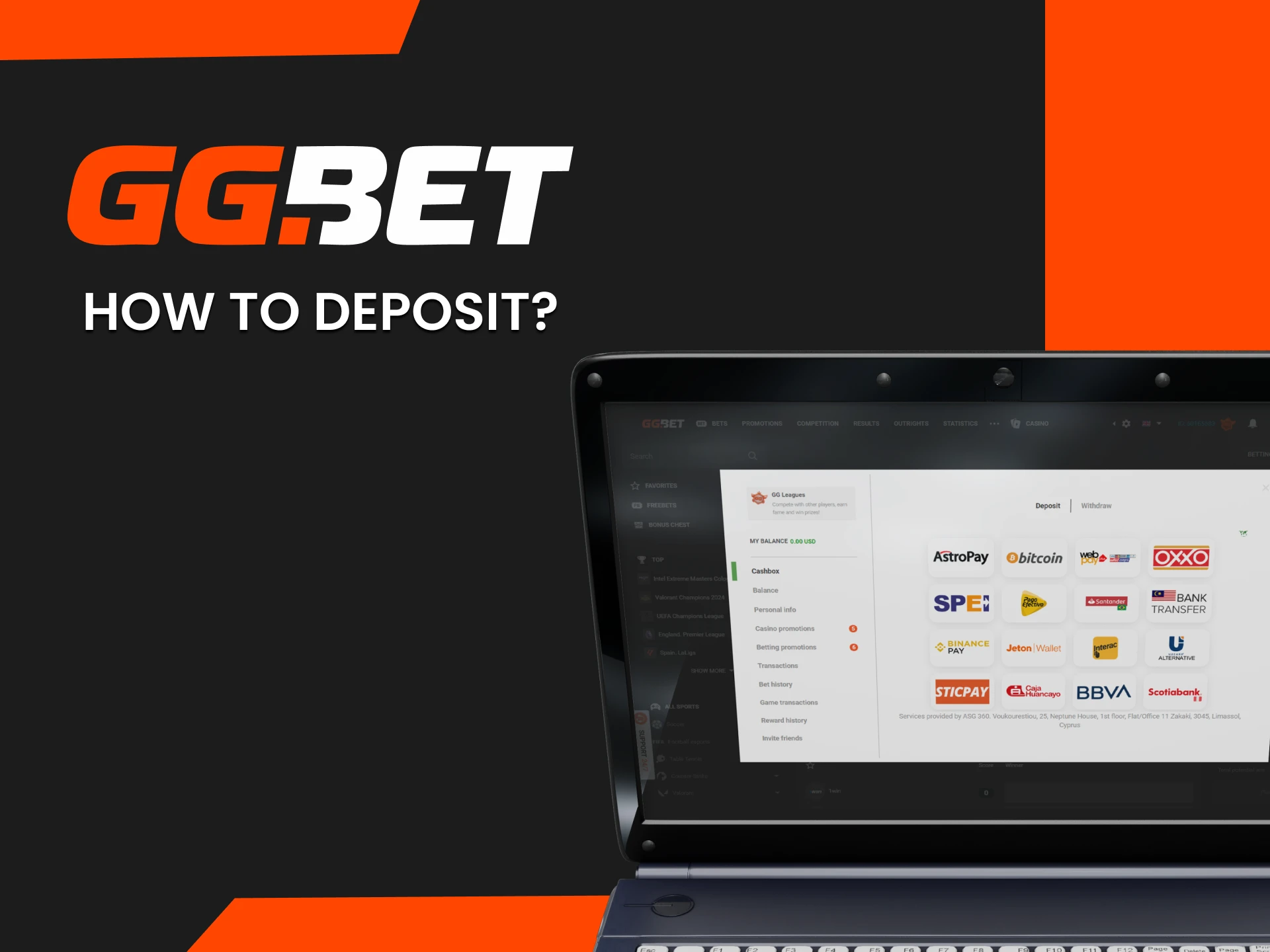 We will show you how to top up funds on GGbet.