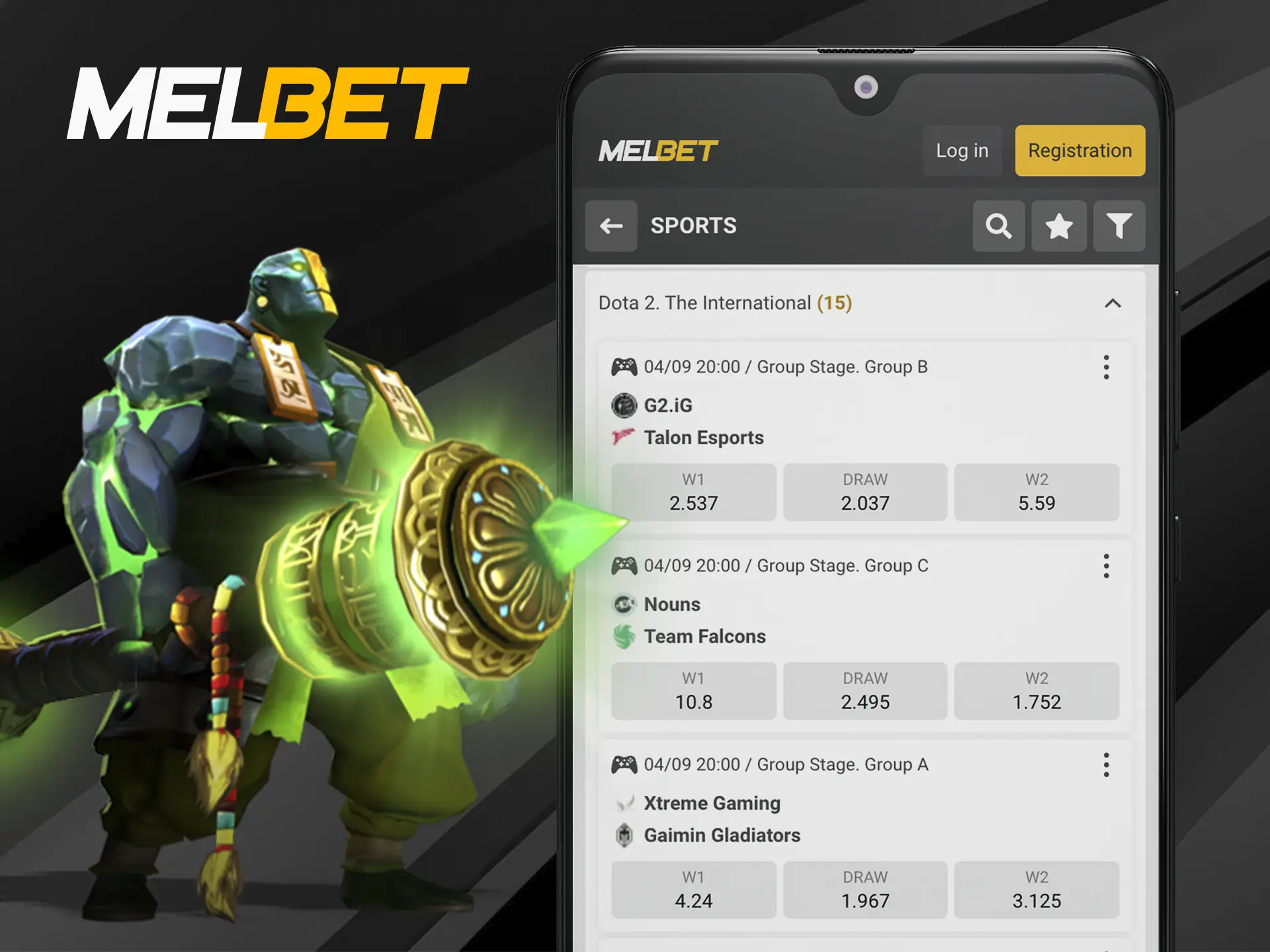 Follow the Dota 2 team rankings and make accurate predictions at Melbet Casino.