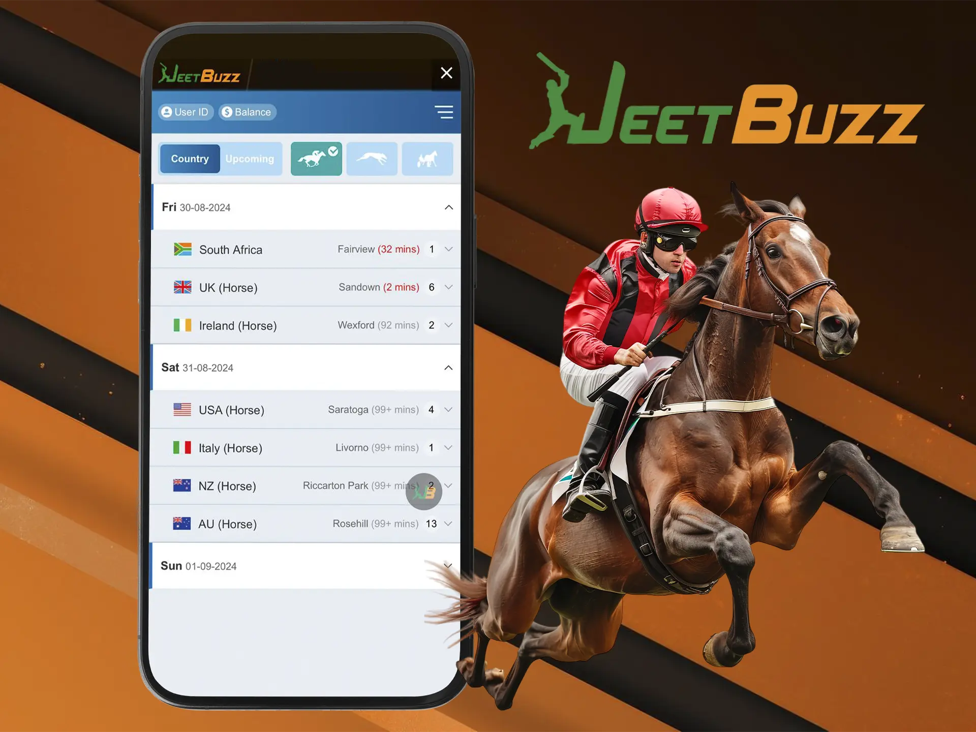 The JeetBuzz app always has the best horse racing betting offers for you.