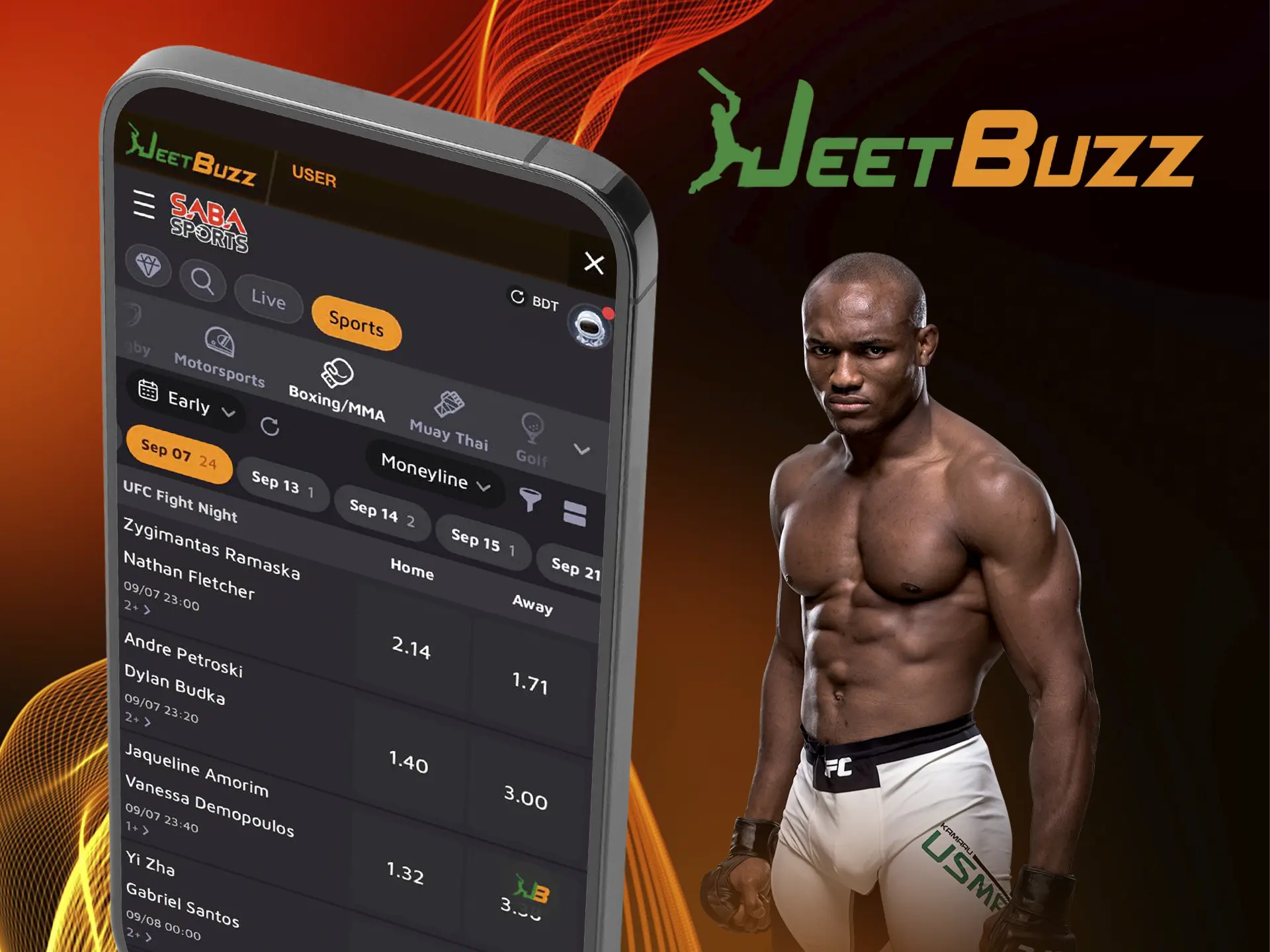 Analyse upcoming UFC fights and predict your favourite fighter's victory by betting at Jeetbuzz.