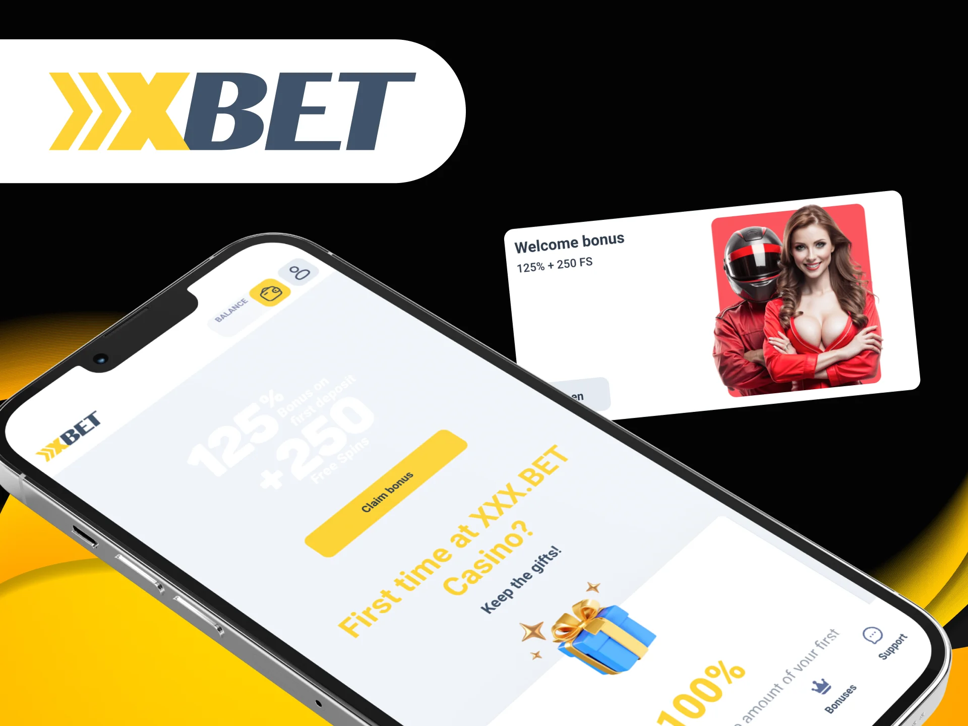 New players can get a 125% bonus in the Xxxbet app.