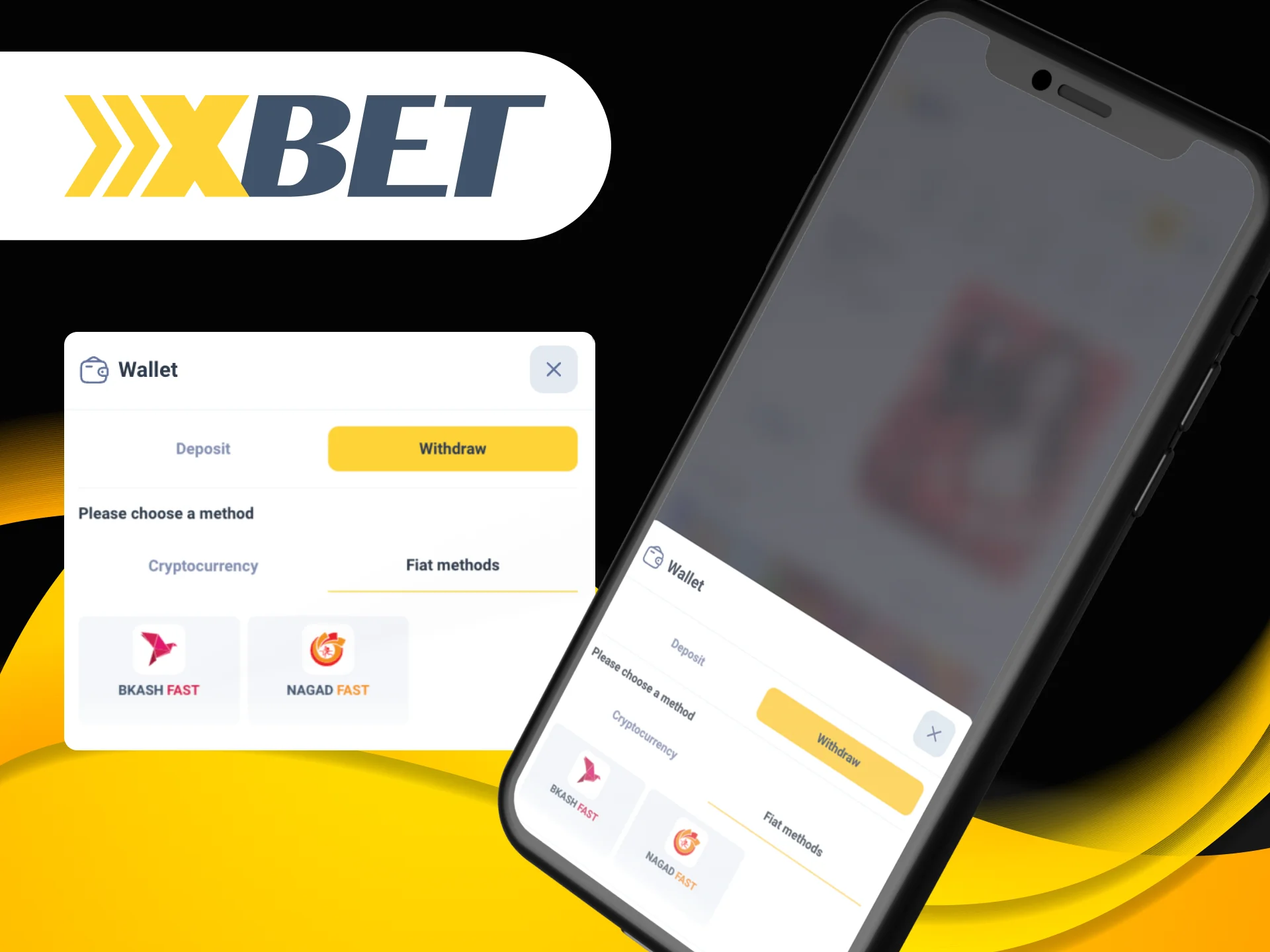 How to withdraw funds in the Xxxbet app.