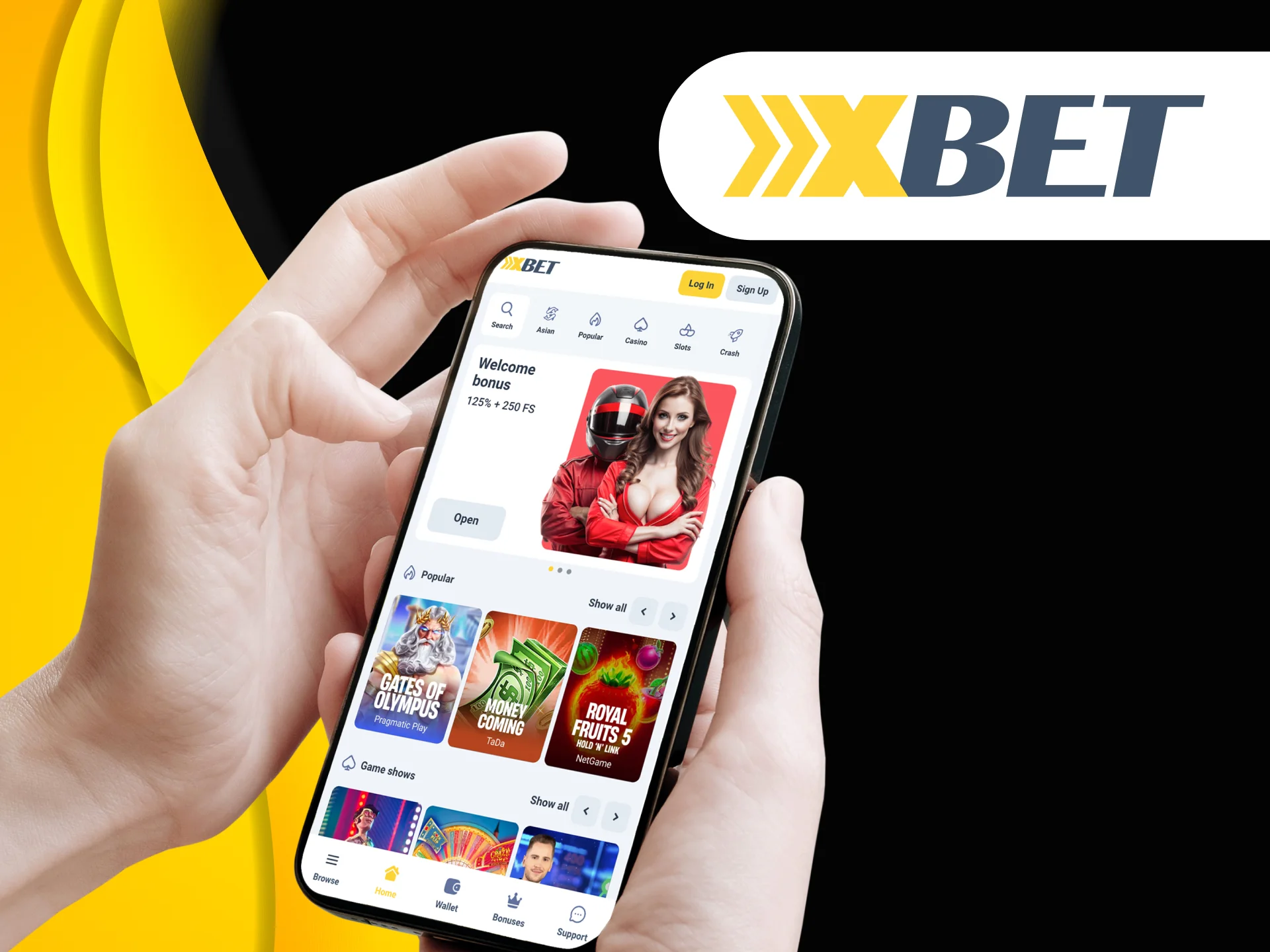 Download Xxxbet app or use a mobile version to play.