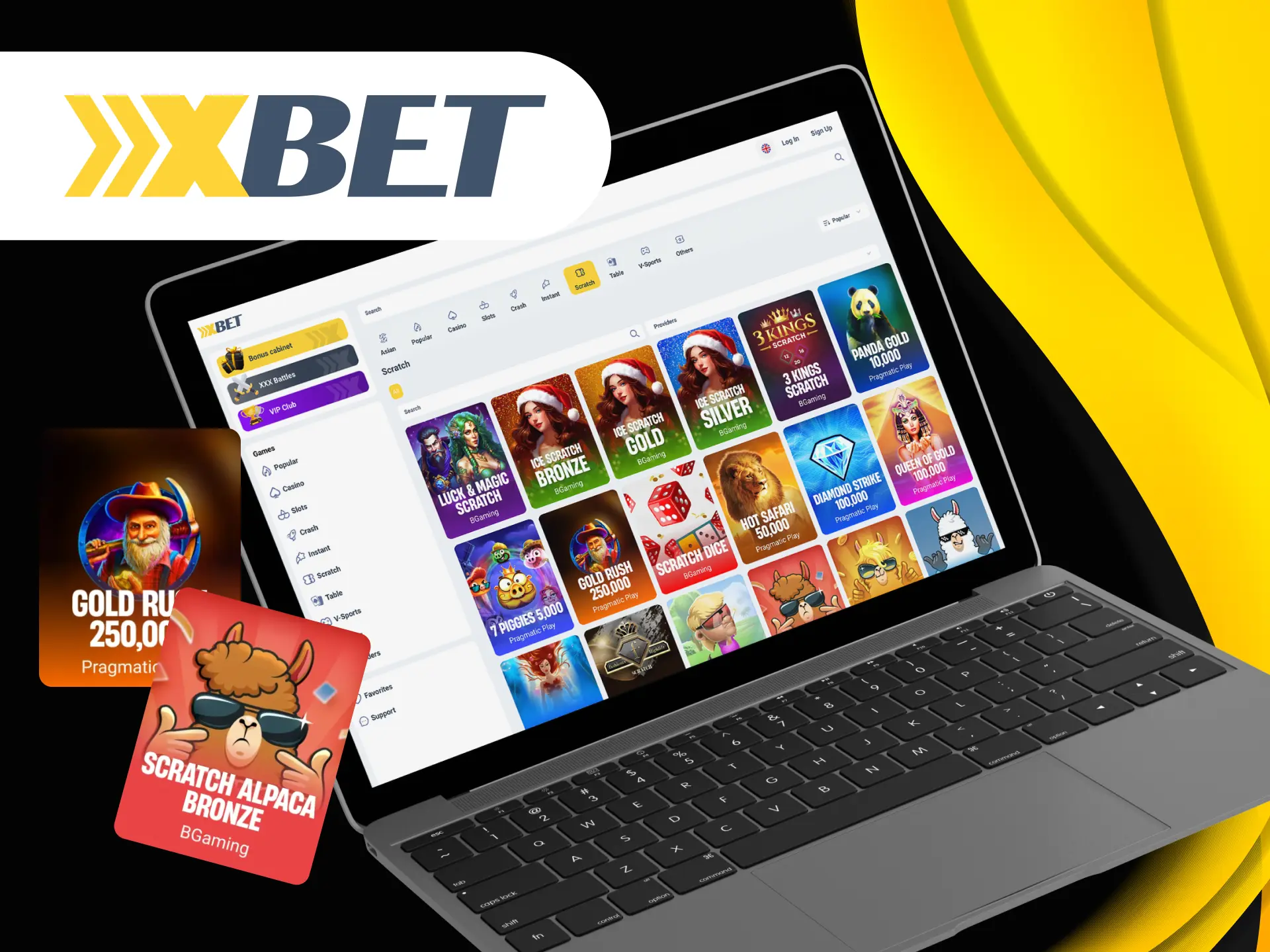 Scratch cards are simple to play at Xxxbet Casino.