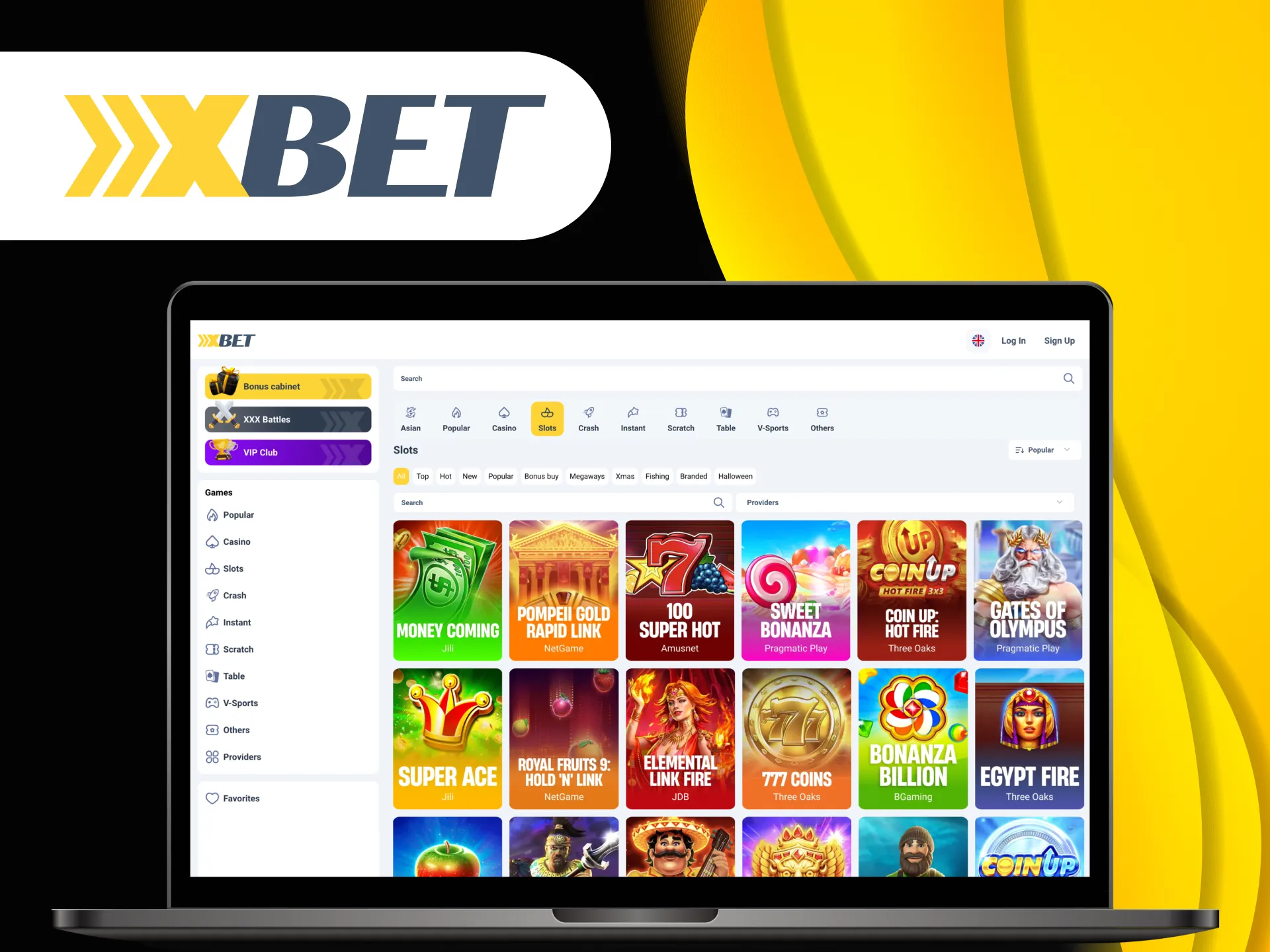 Xxxbet has a wide range of slot games.