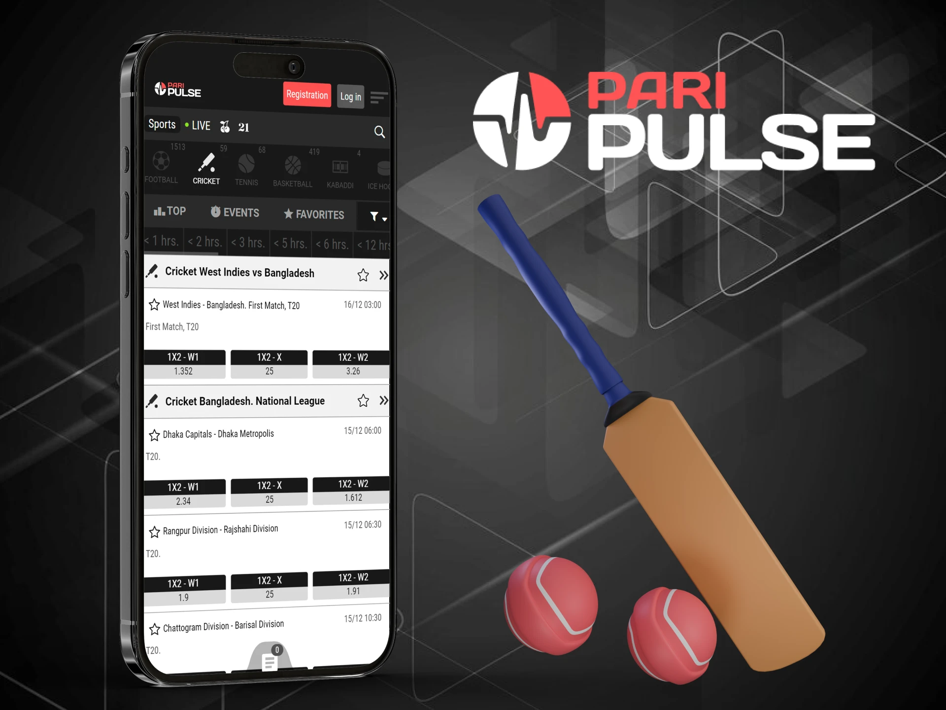 Try betting on cricket at PariPulse.