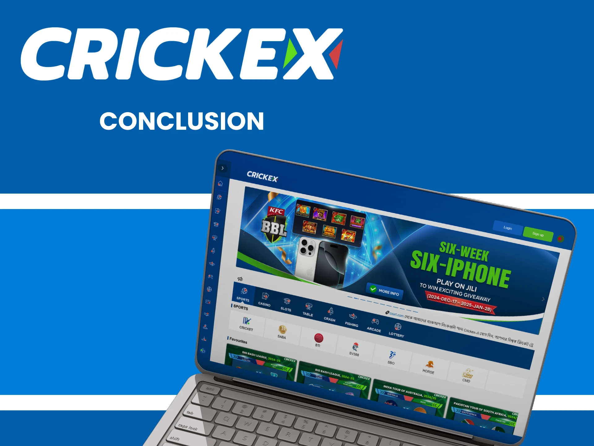 We recommend Crickex for betting and gaming.