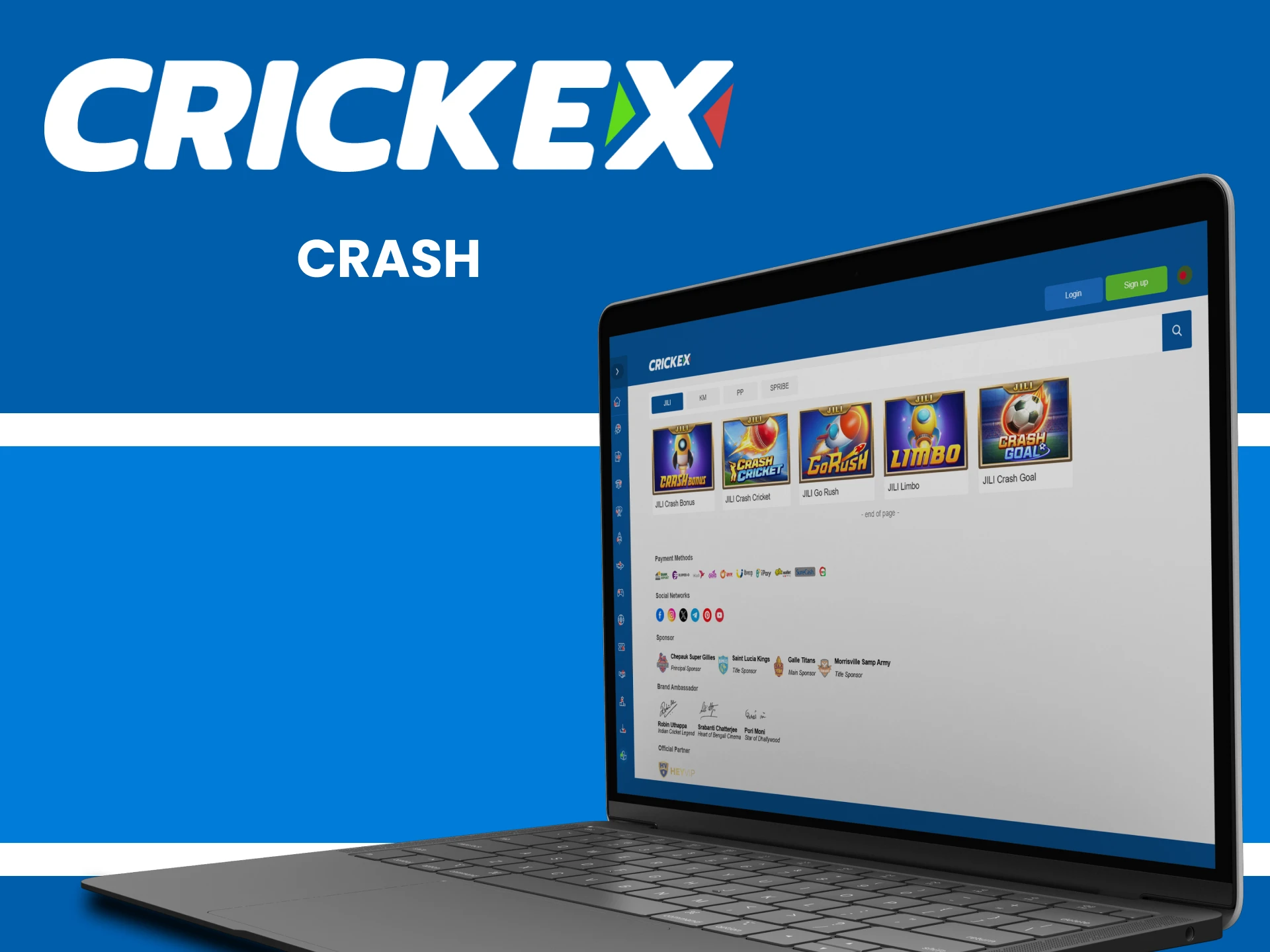 Play crash games with Crickex.