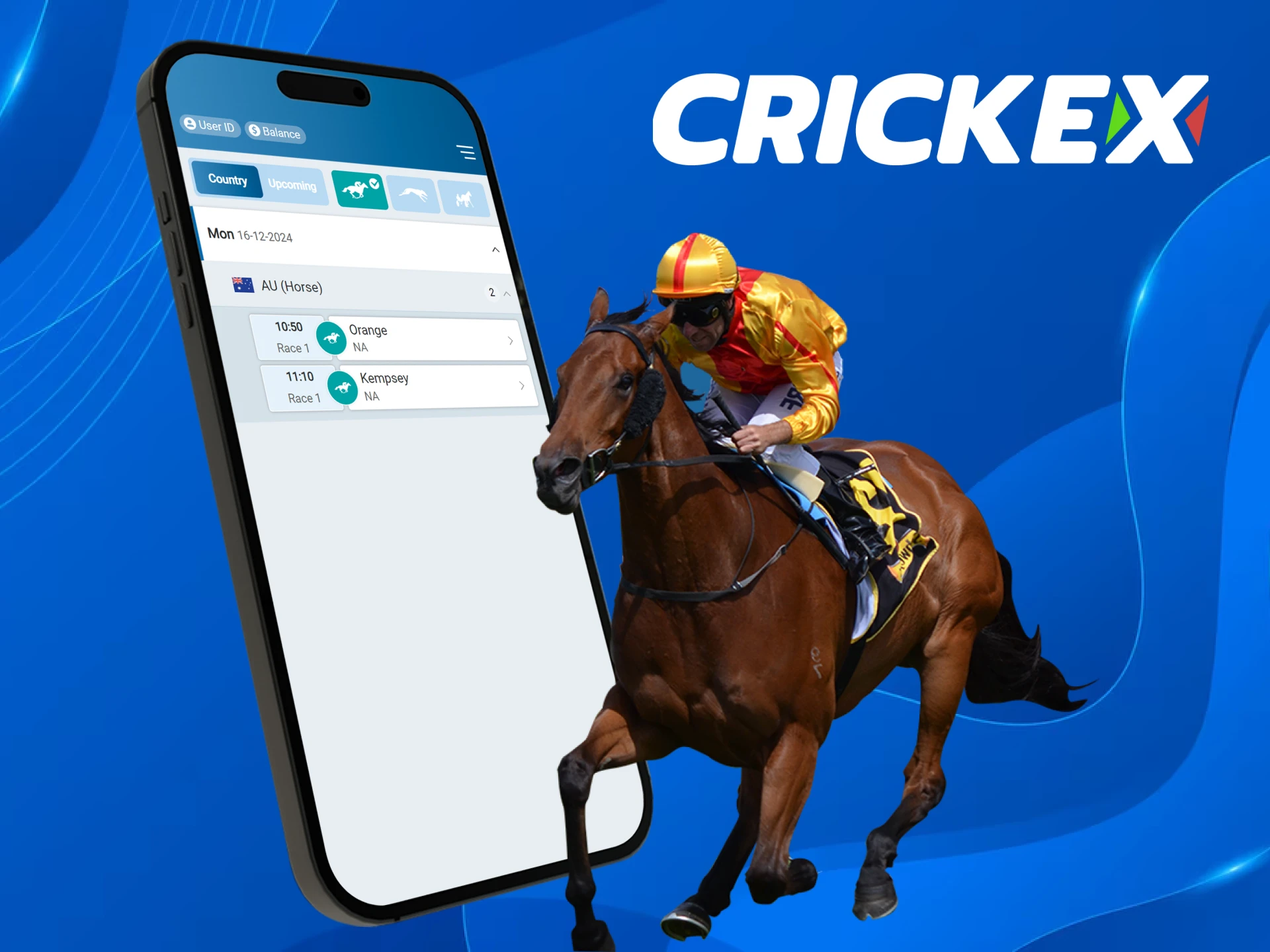 Experience the thrill of horse racing wins with Crickex.