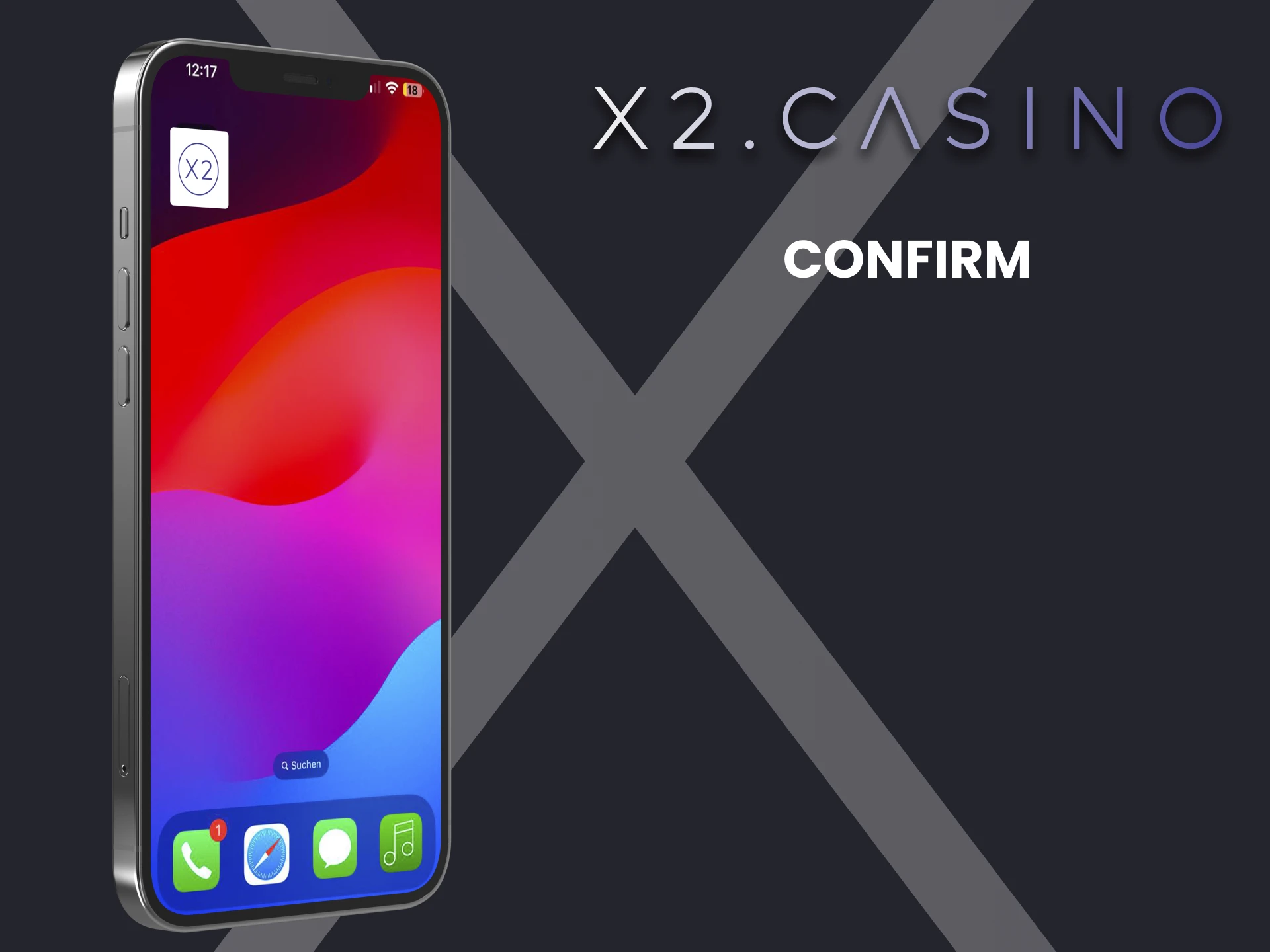 Confirm adding the x2casino app to the main screen of your iOS device.