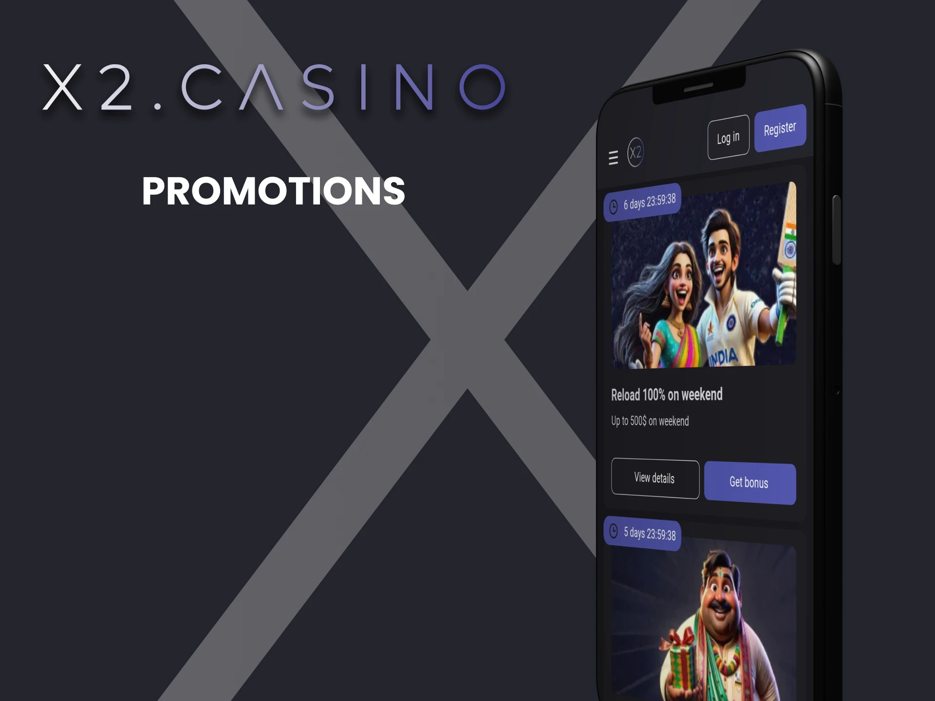 We will tell you about promotions from x2casino.