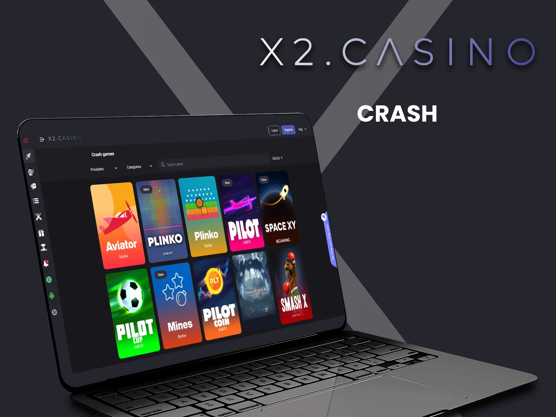 For casino games at x2casino, choose crash games.