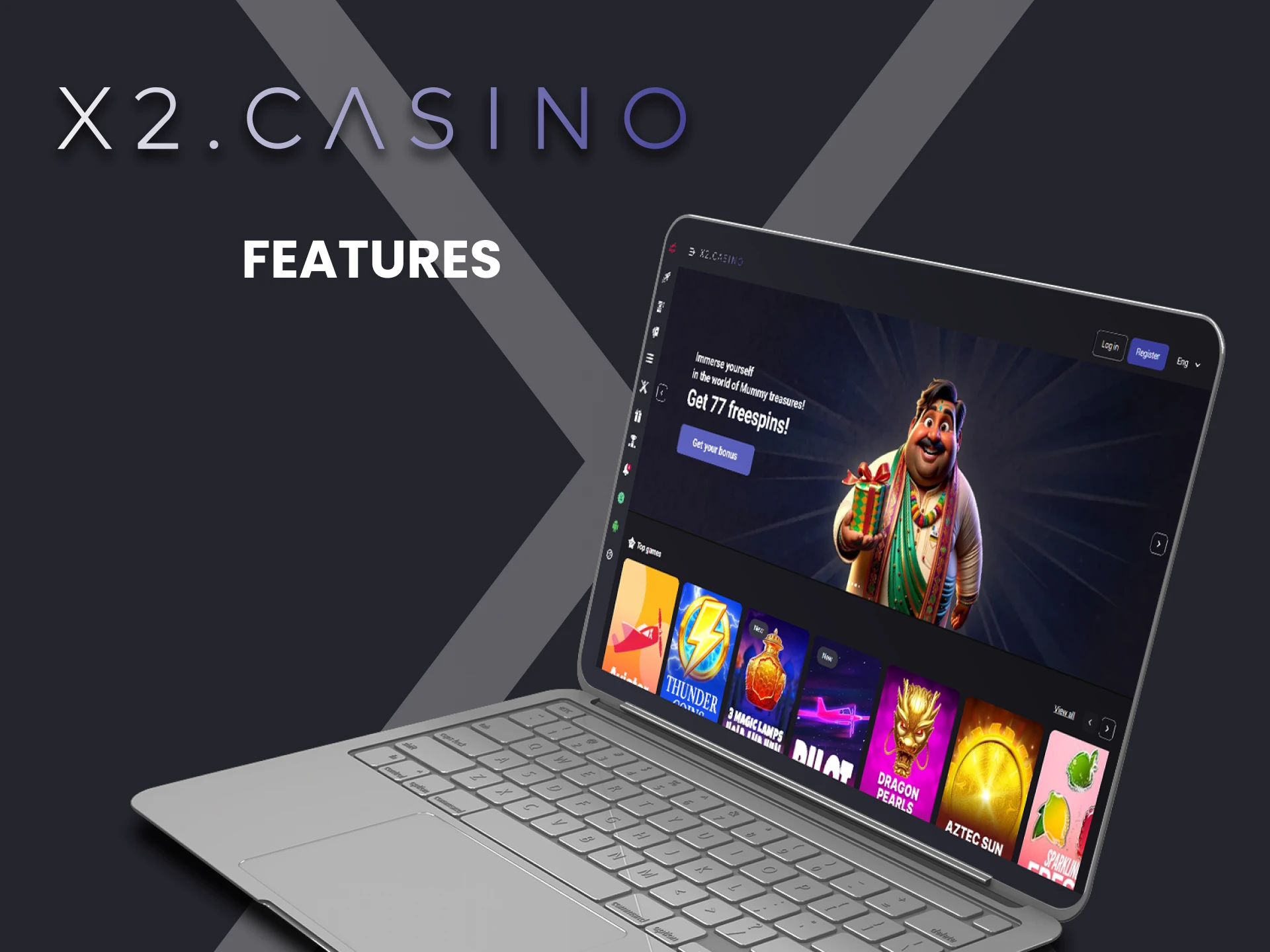 We will tell you about the possibilities of the x2casino website.