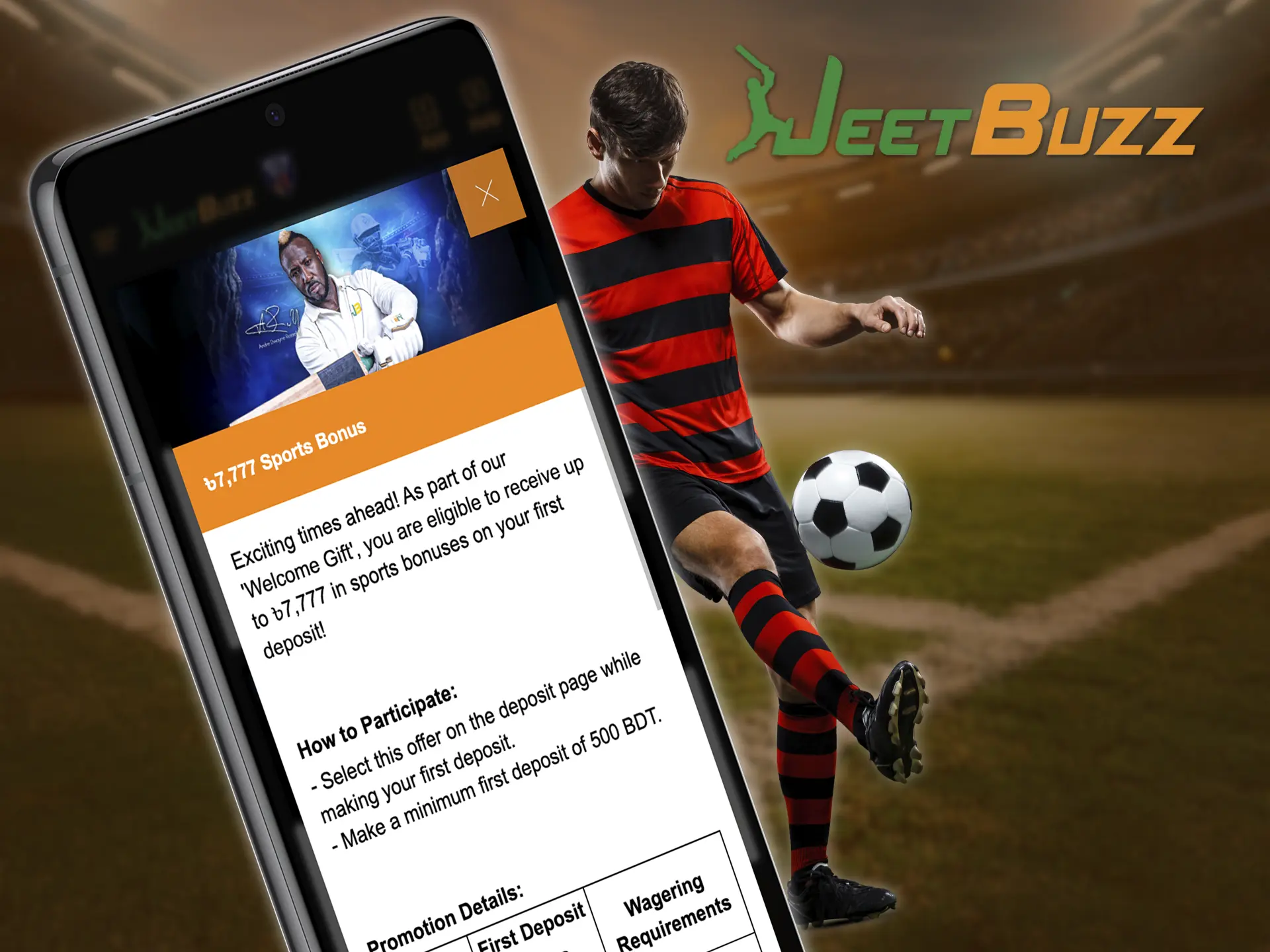 Get a nice boost to your balance when you place bets on the JeetBuzz app.