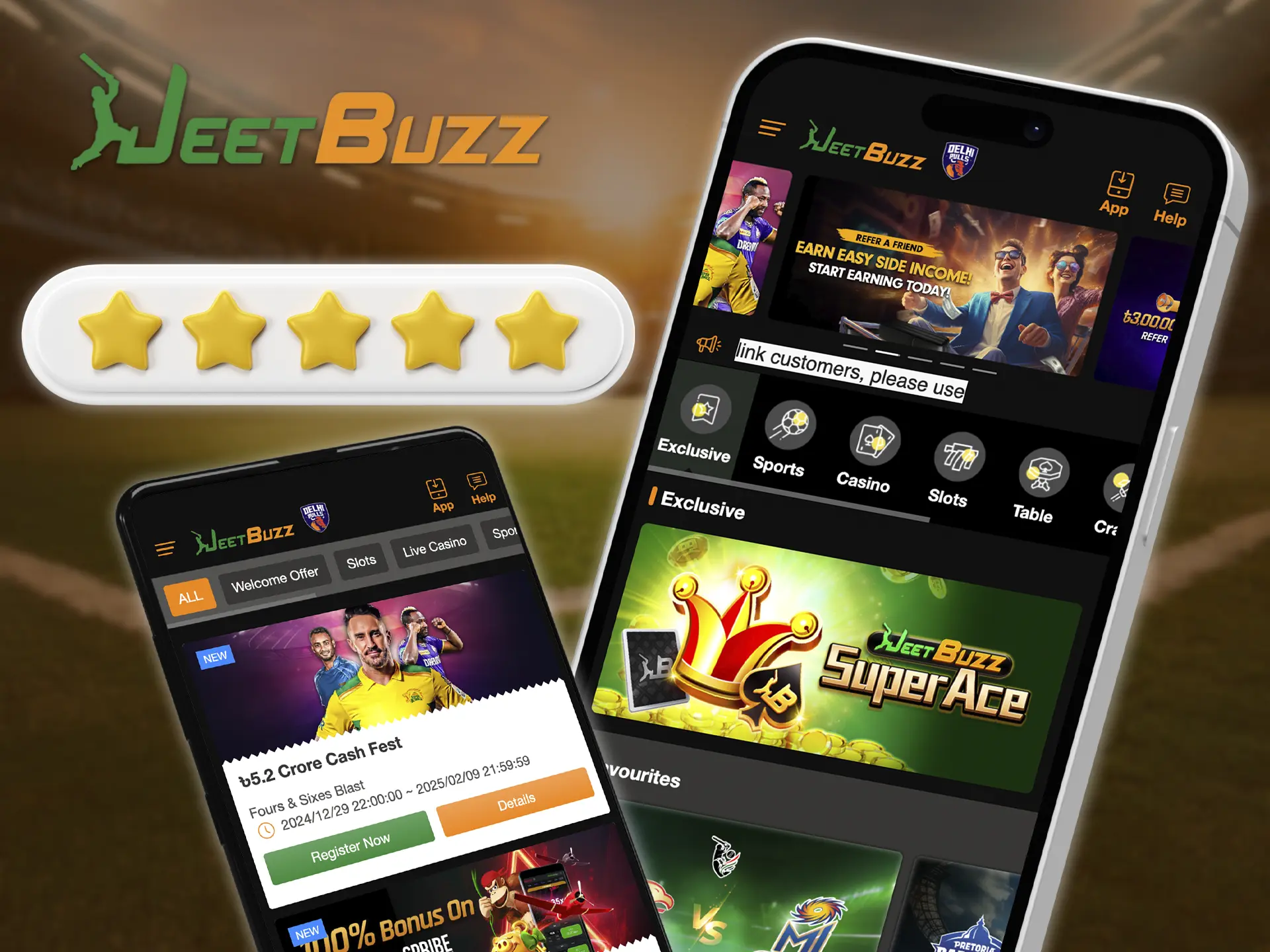 Choose JeetBuzz app as it is always stable and excellent protection of your data.