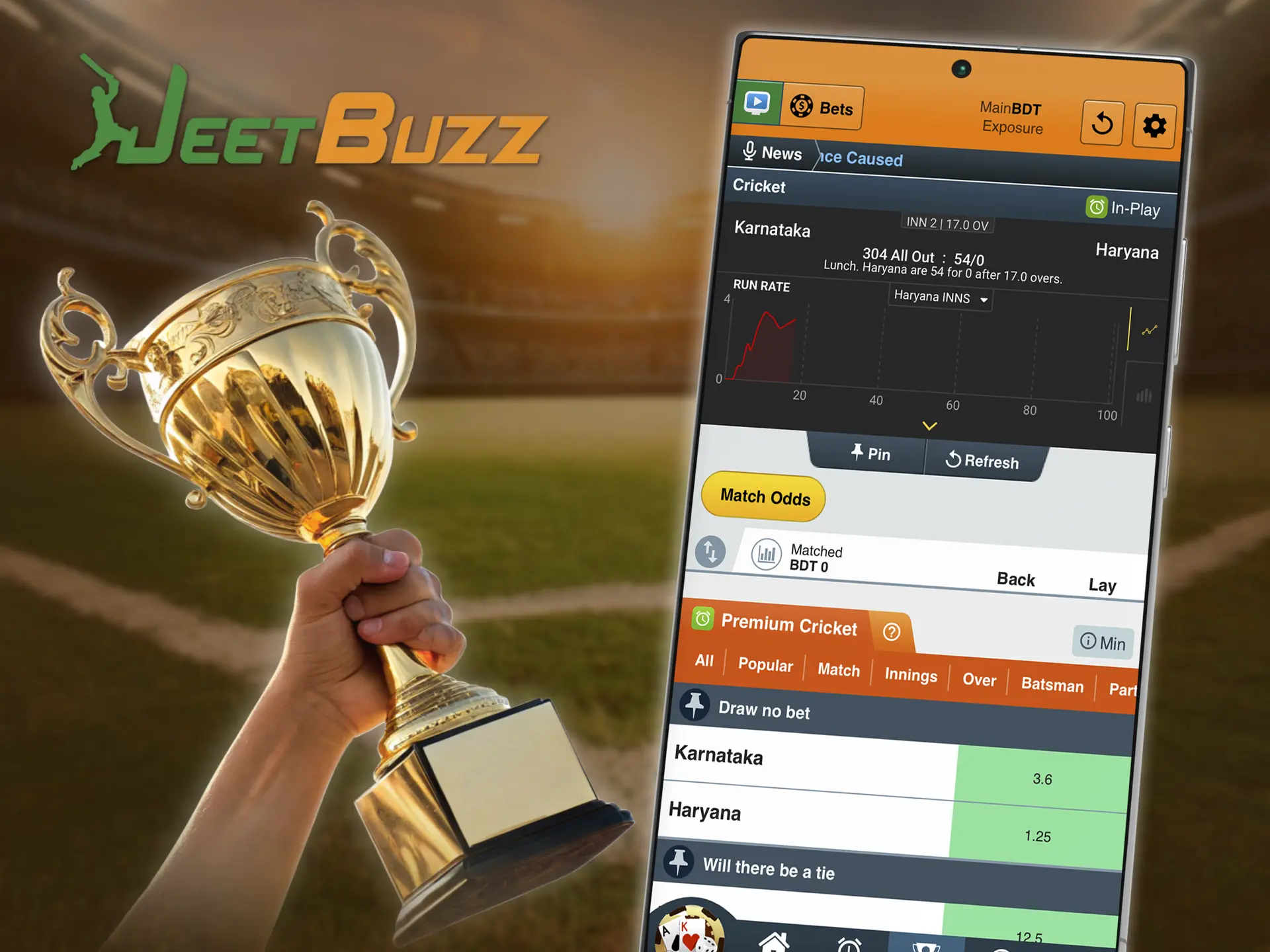 Predict which team will win, this type of betting at JeetBuzz is easy for beginners.