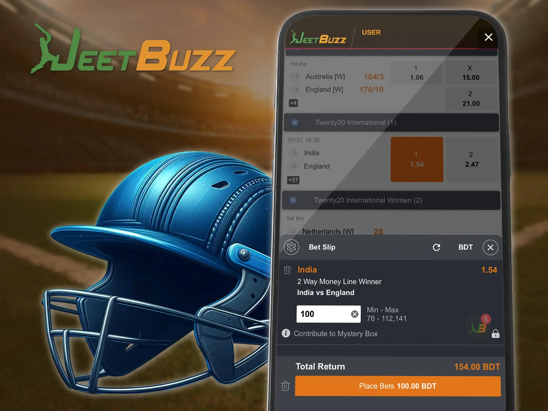 If you are a cautious bettor, this approach is designed for you, here users choose one outcome, if it is winning you get paid in JeetBuzz App.