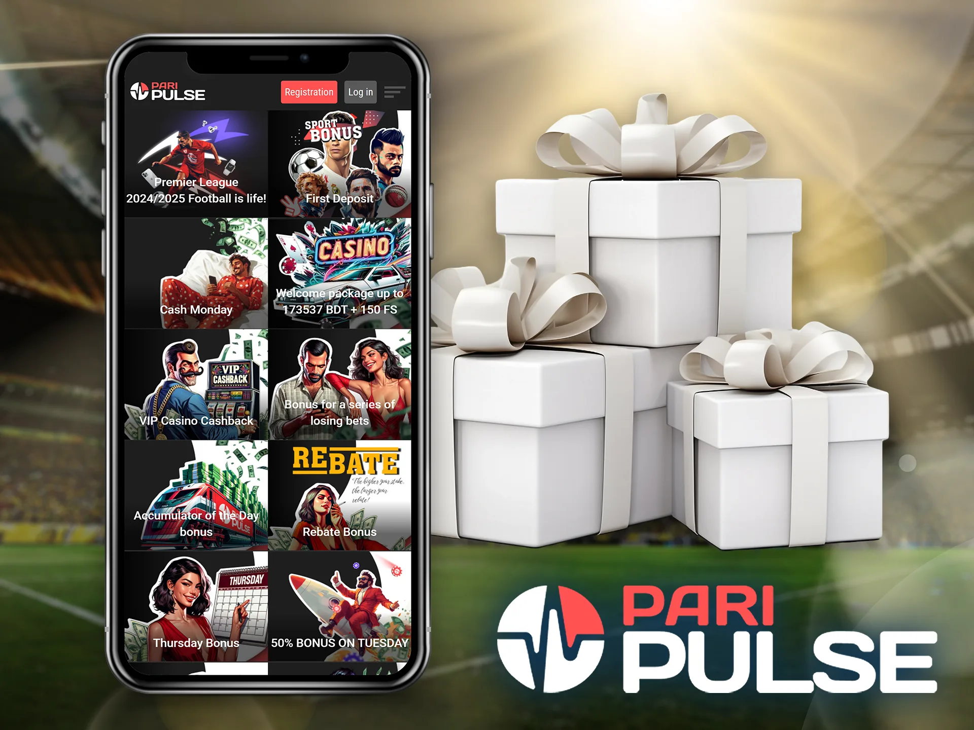 Players from Bangladesh can easily double their first betting deposit with a compliment from PariPulse.