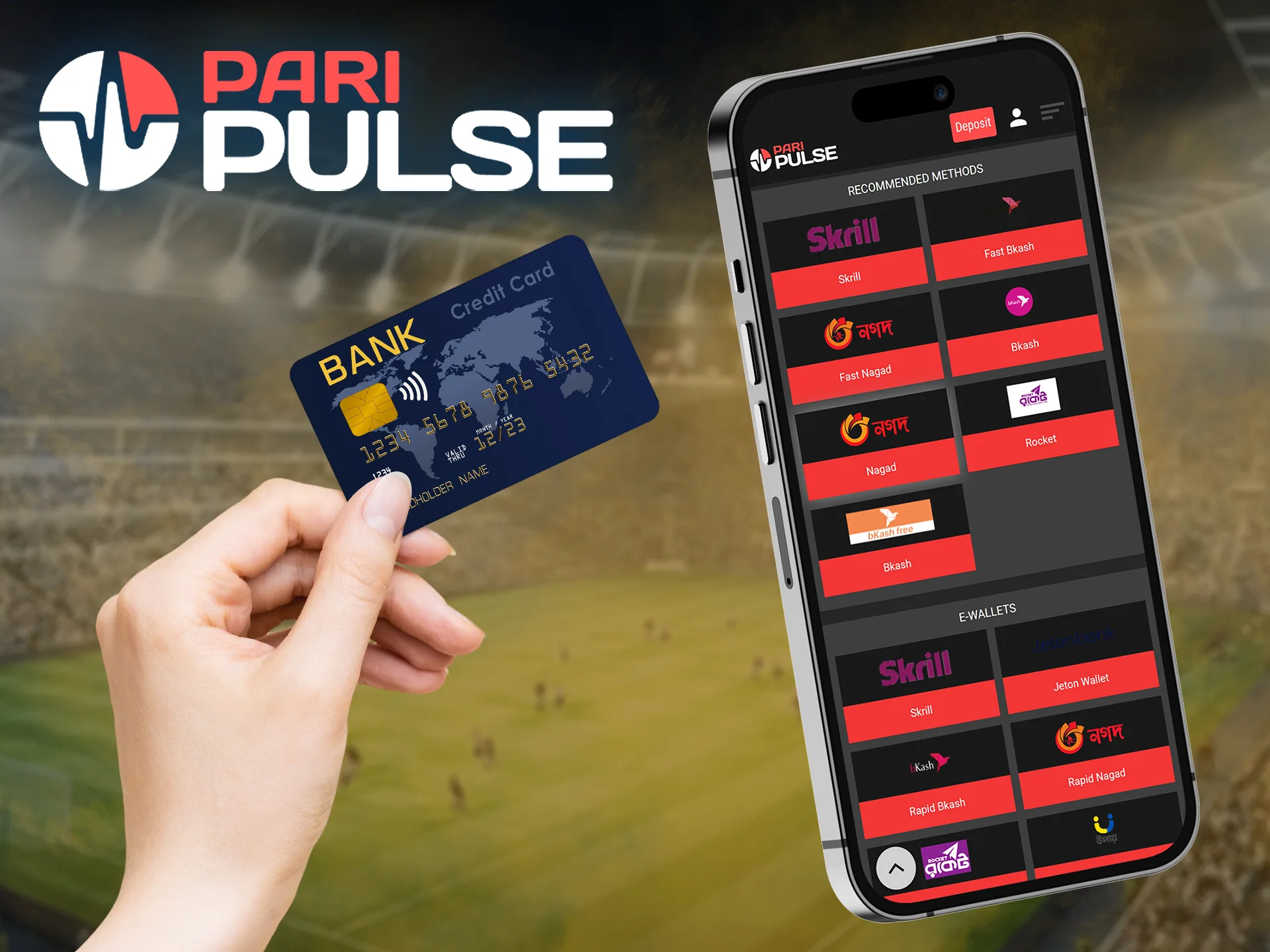 Our simple guide will help players from Bangladesh to deposit and start playing at PariPulse.