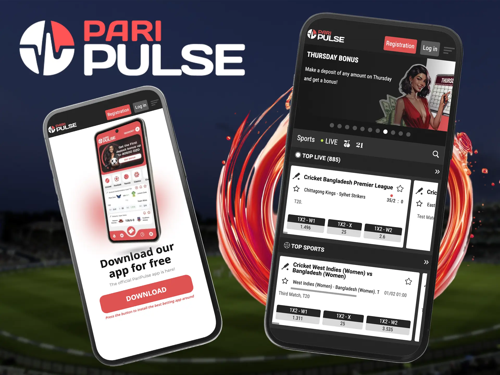 Choose the PariPulse app as it is stable and available for all mobile platforms.