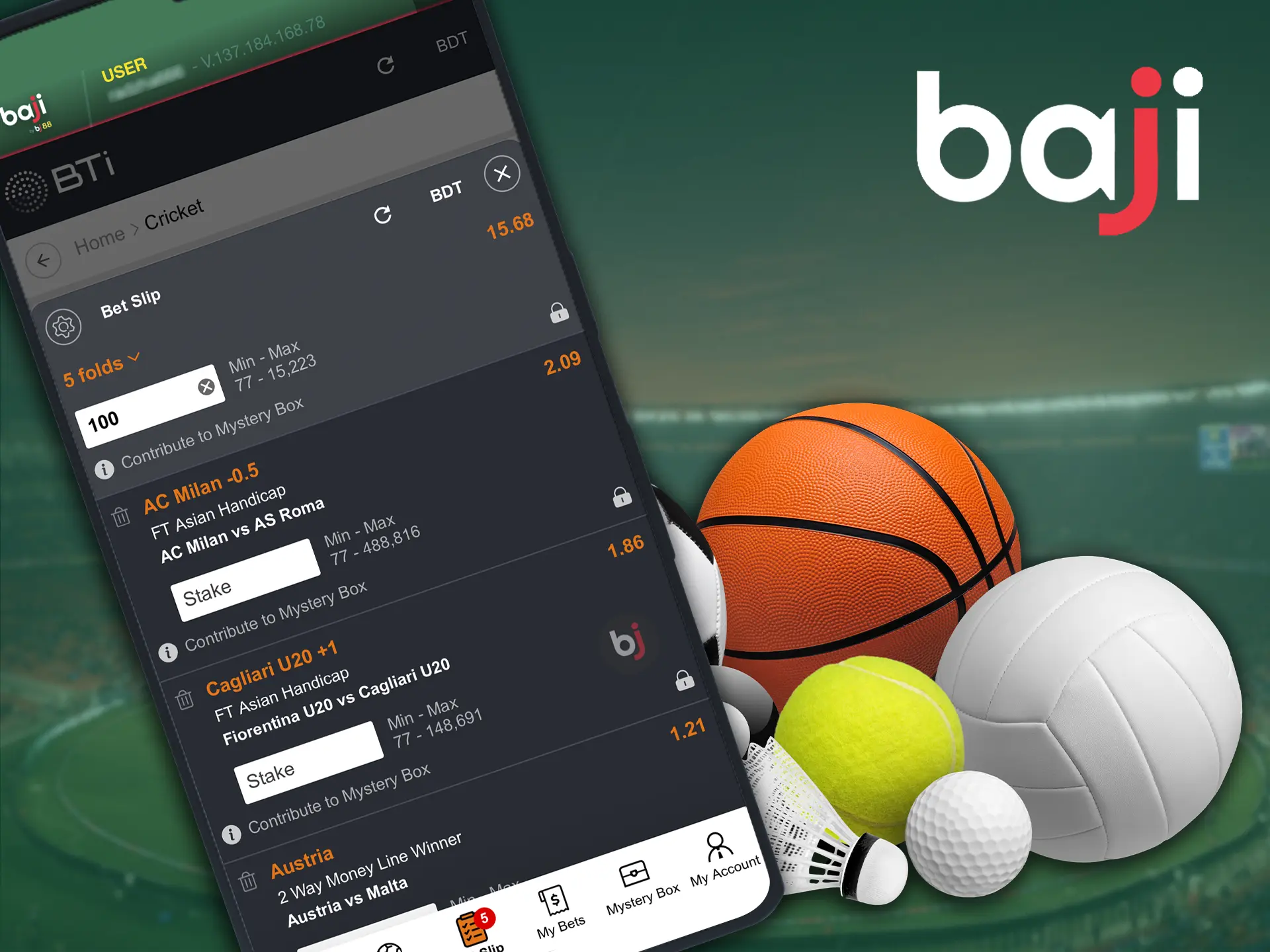 This is a very progressive type of betting, here you can place predictions for multiple outcomes at once in the Baji app.