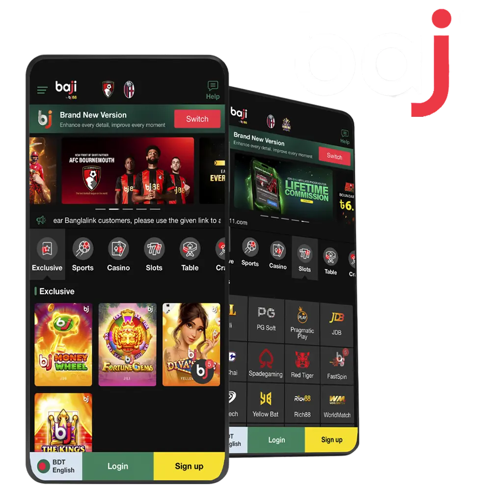 Download and install the Baji app for mobile betting.