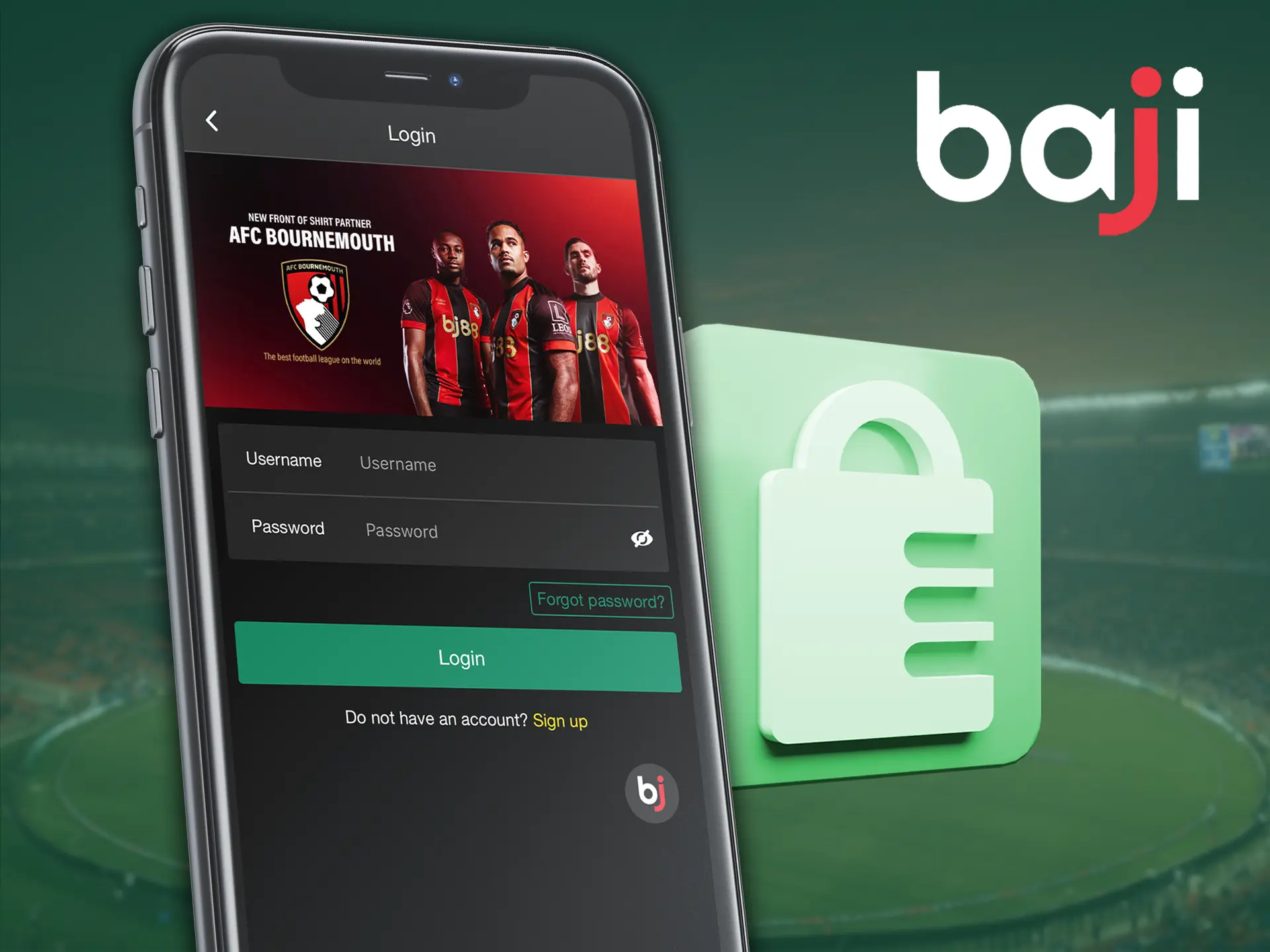 In order to bet effectively, you need to go through a fairly uncomplicated authorization process on the Baji app.