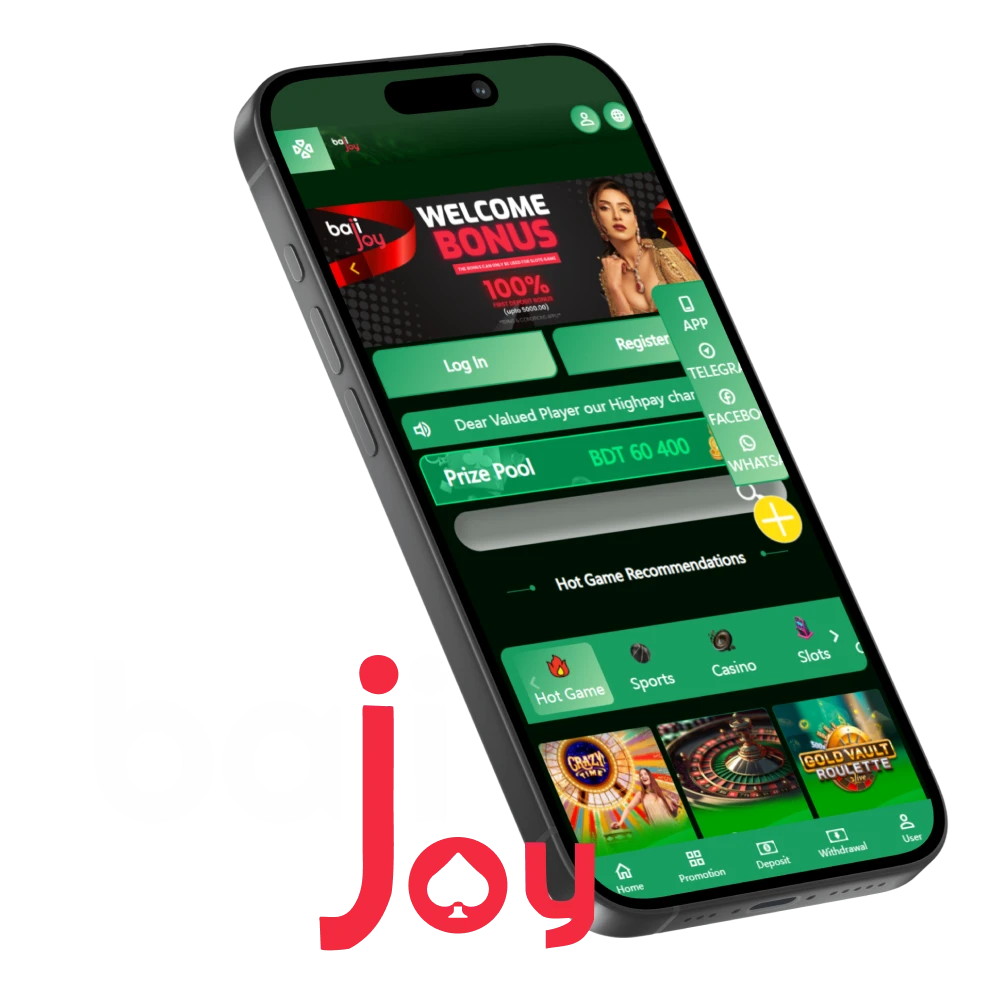 Download the Bajijoy app for Android and iOS devices.