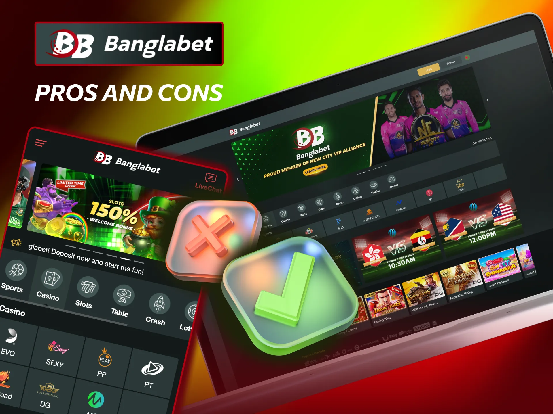 Review the pros and cons of Banglabet before joining.