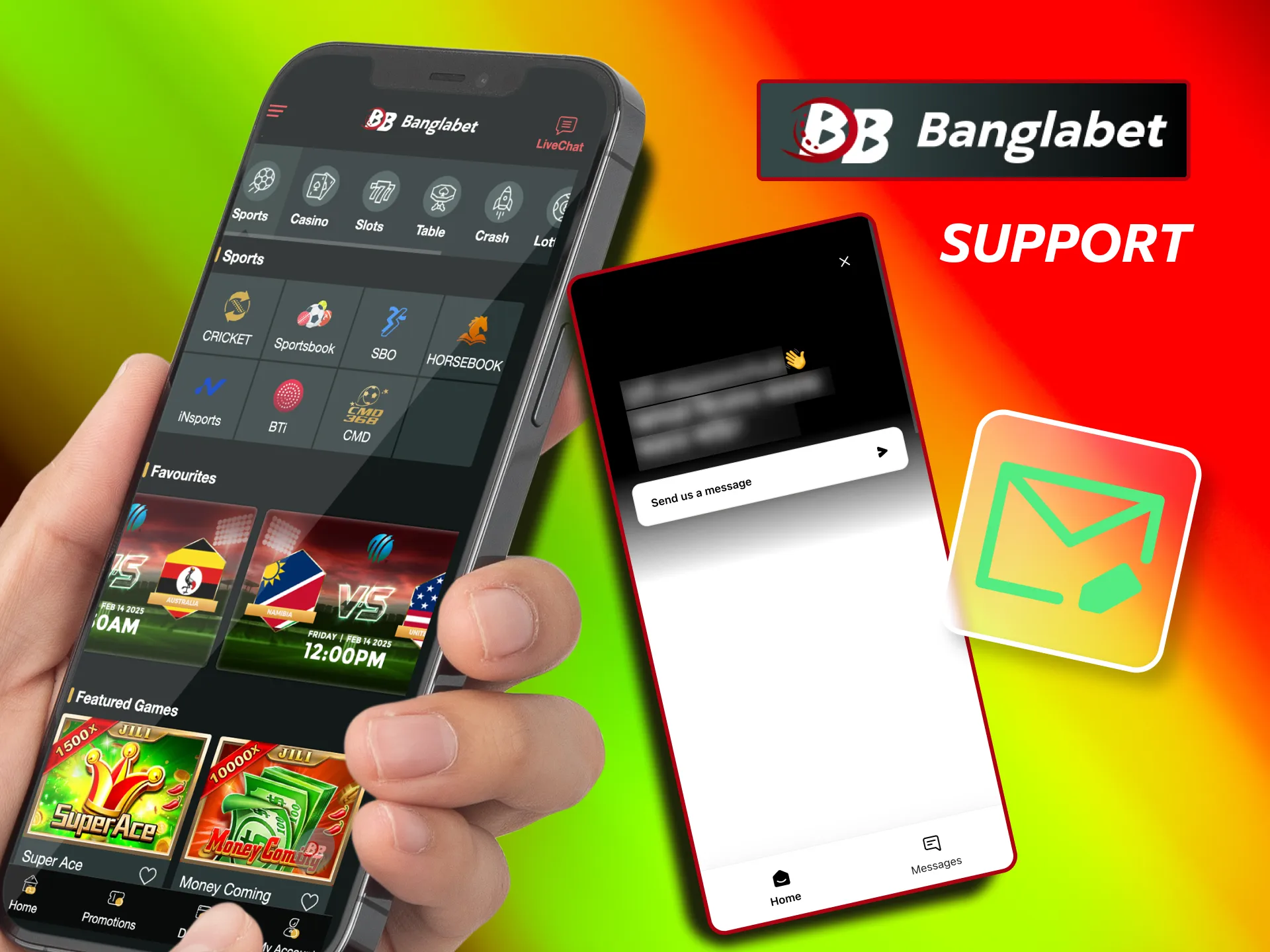 Get help anytime with Banglabet's support team.