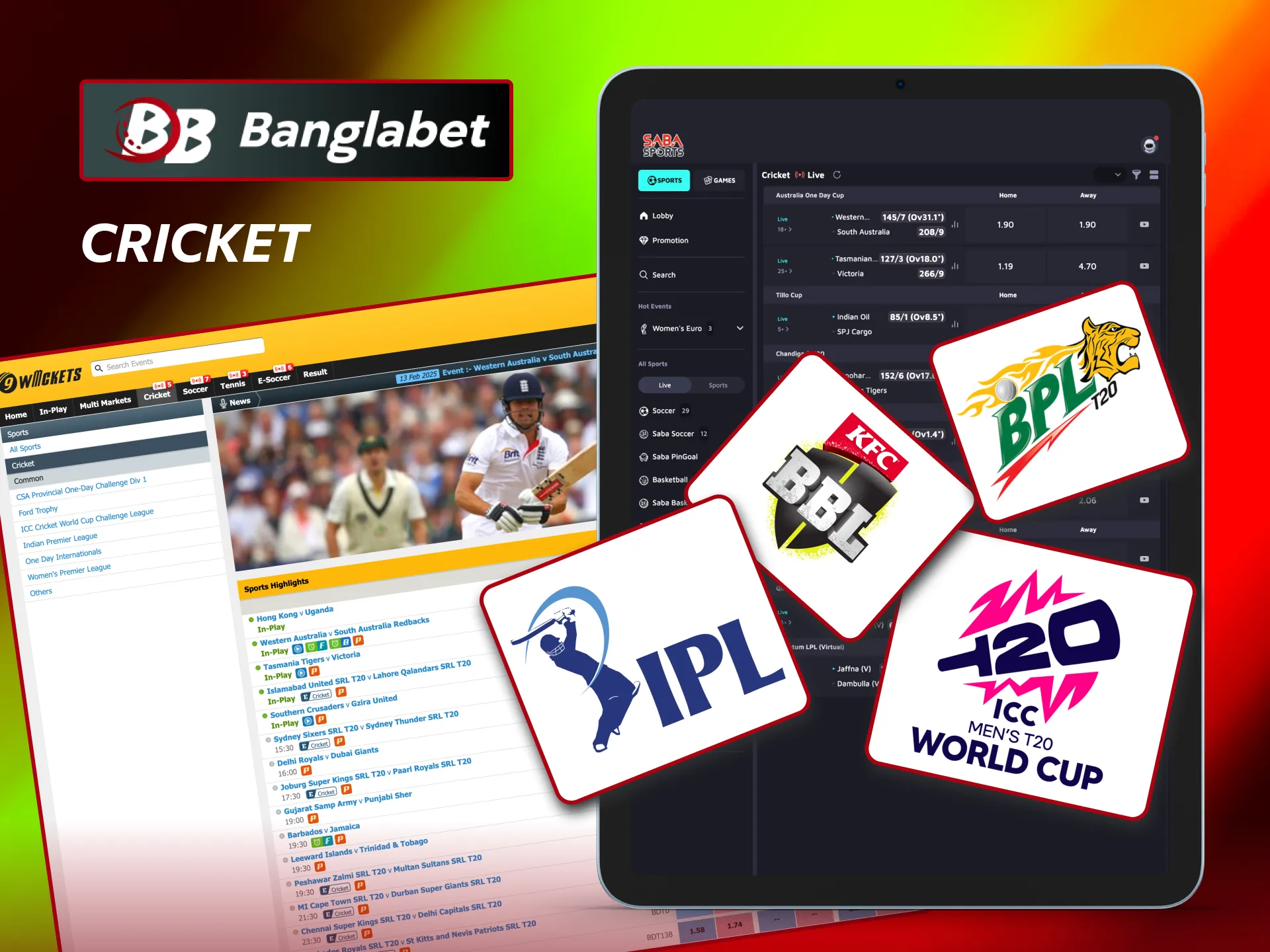 Wager on cricket matches and players at Banglabet.