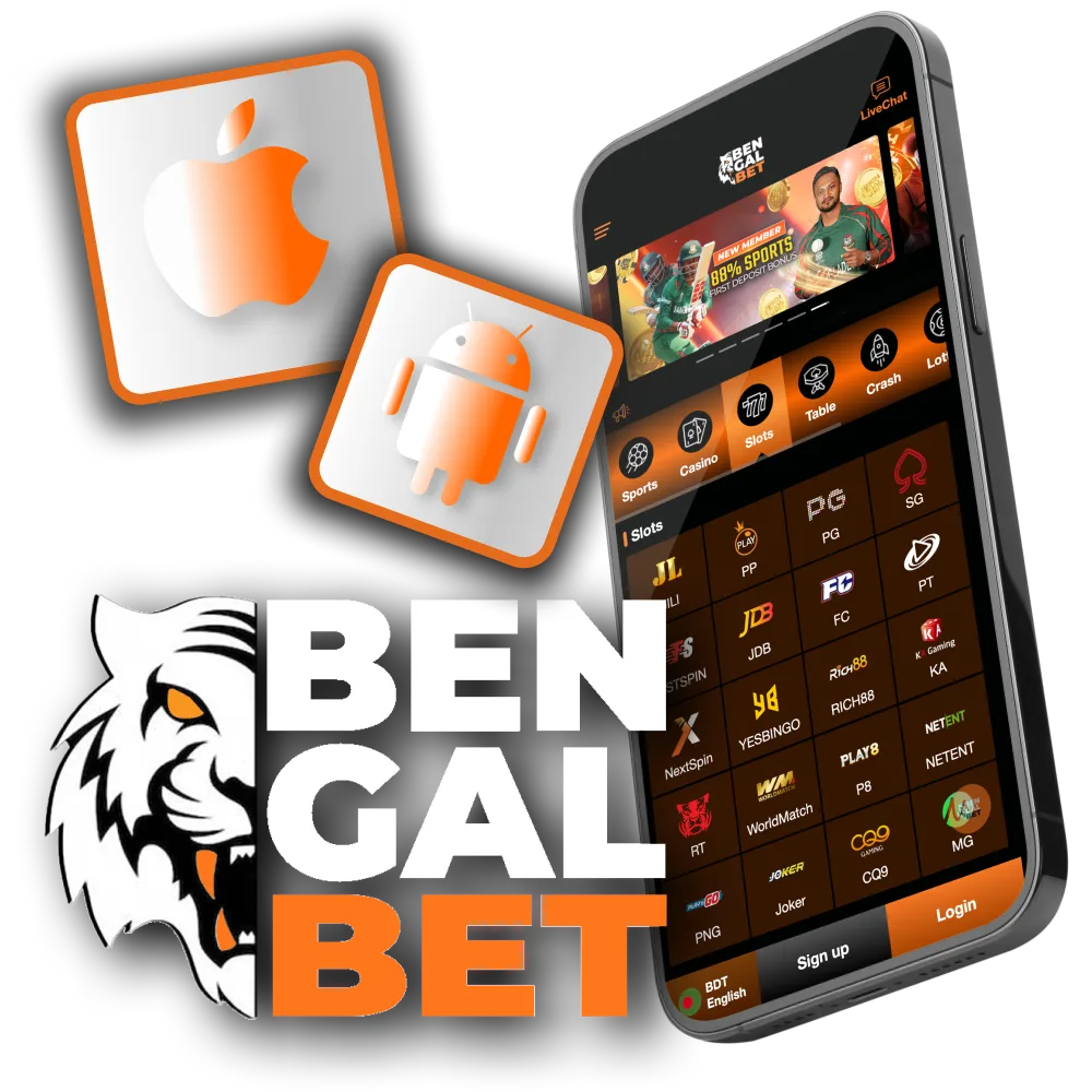 Bengalbet offers a mobile browser version for Android and iOS users with a 125% First Deposit Bonus.