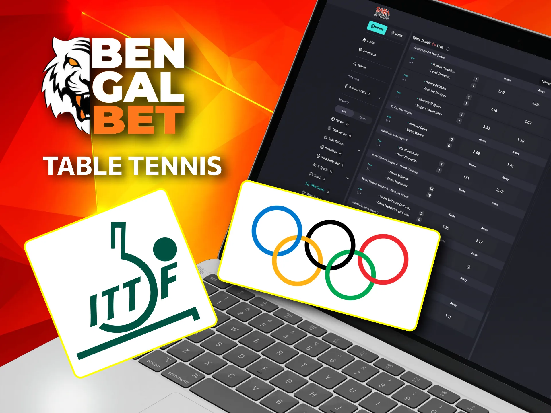 Table tennis betting is growing in popularity on Bengalbet with international tournaments.